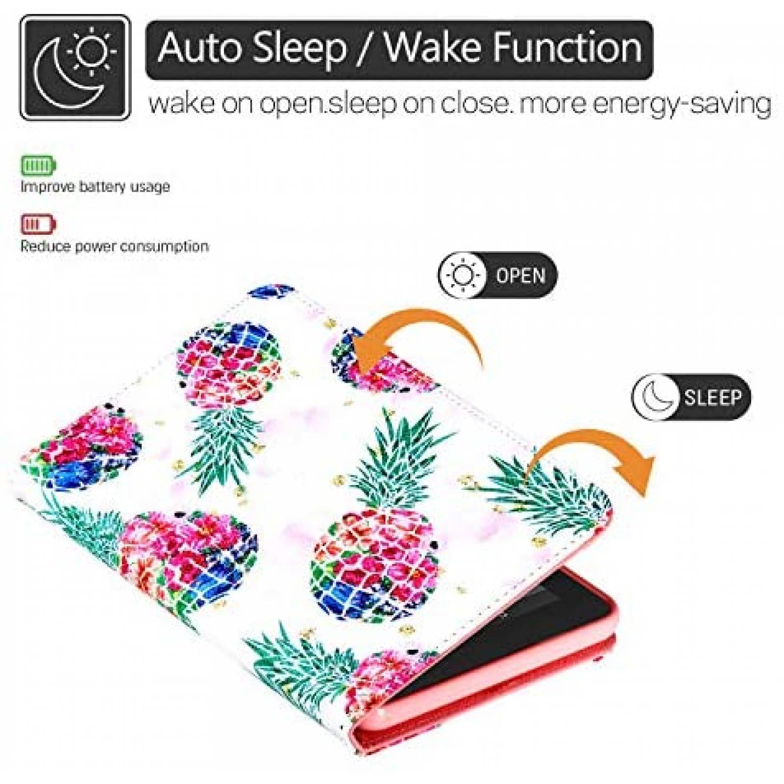 Funda Elepower Para Amazon Tablet Fire 7 Piñas -Blanco