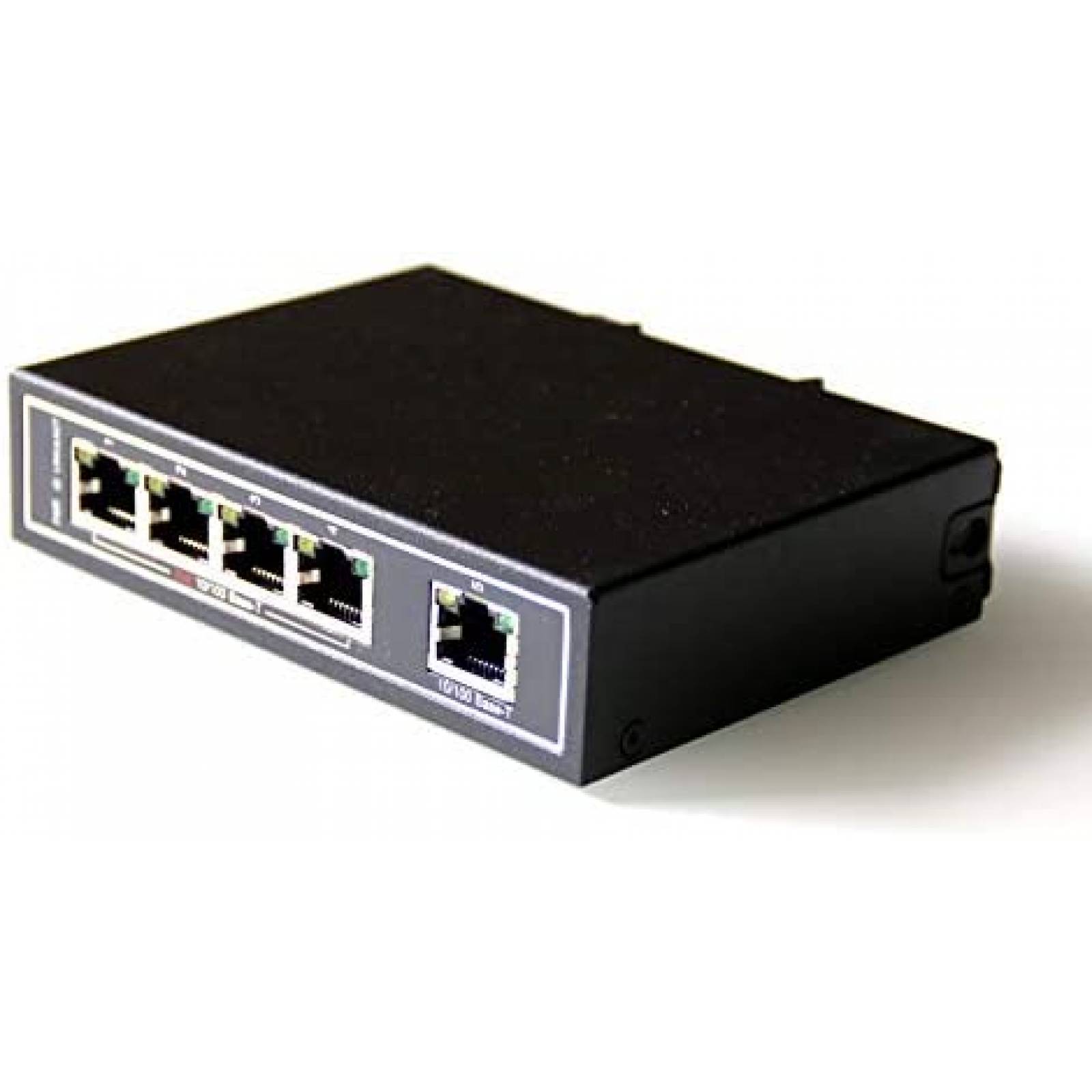 Switch Ethernet WIWAV WDH-5ET-POE Industrial 5 puertos