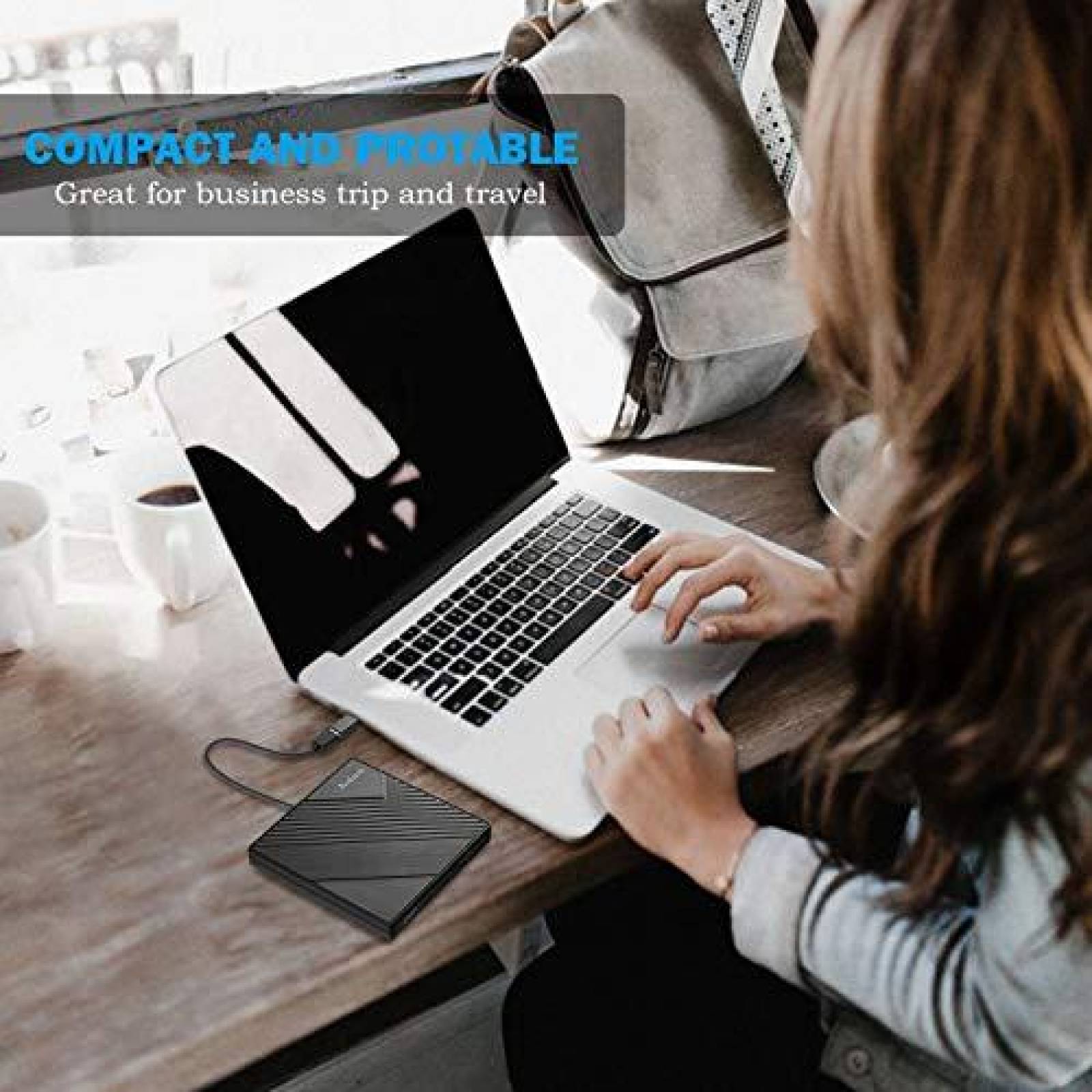 Unidad CD DVD +/-RW externa Rodzon Rioddas USB-C 3.0 -Negro