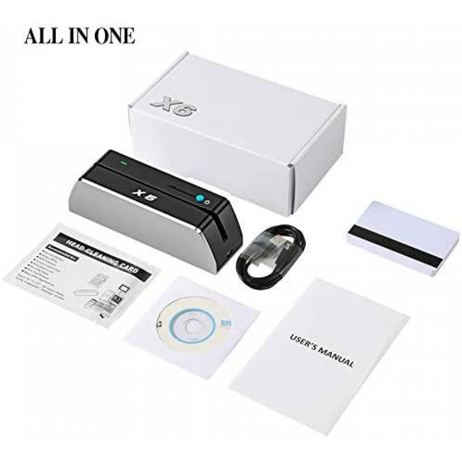 Lector deTarjetas HZGOTech X6 Codificador con Cable USB