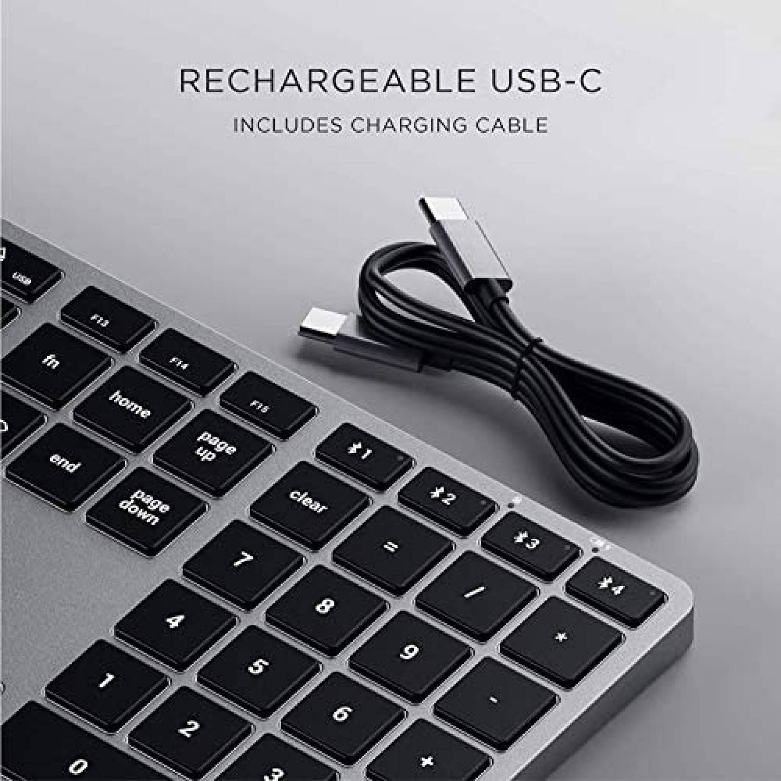 Teclado Satechi Slim X3 Bluetooth para iMac Pro o Air -Gris