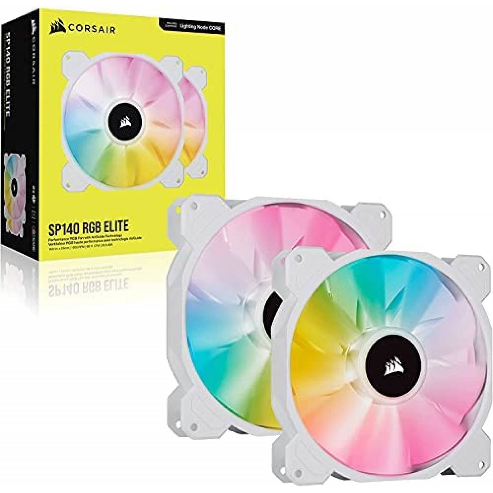 Ventilador CORSAIR iCUE SP140 Doble 140mm LED RGB -Blanco