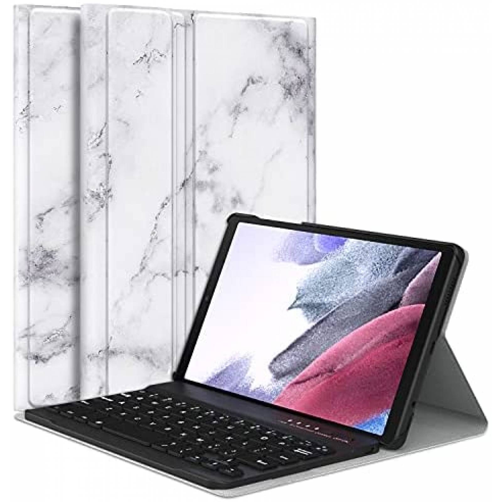 Funda MoKo con Teclado Bluetooth para Samsung Tab A7 -Blanco