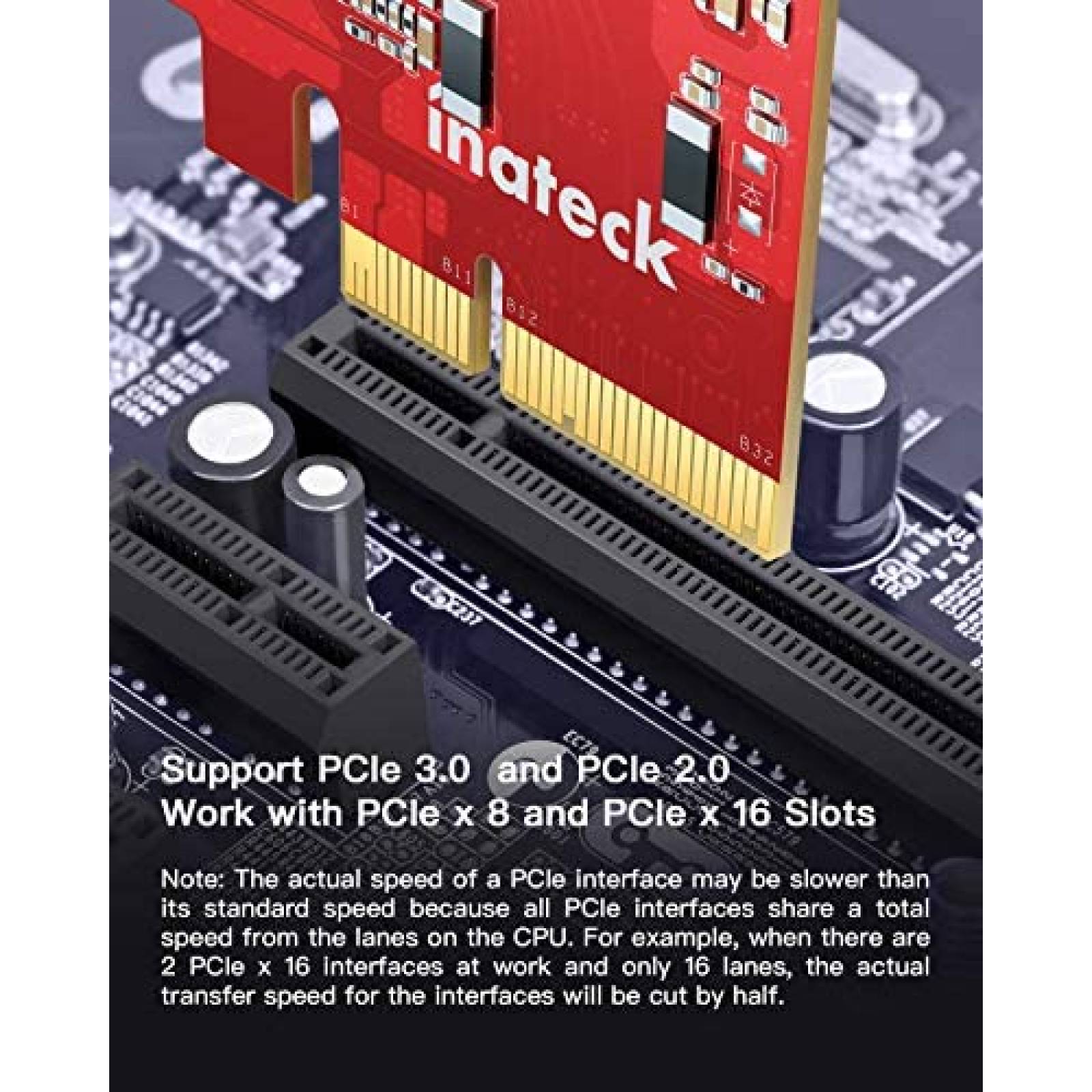 Tarjeta PCIe a USB 3.2 Gen 2 Inateck Inateck RedComets U21
