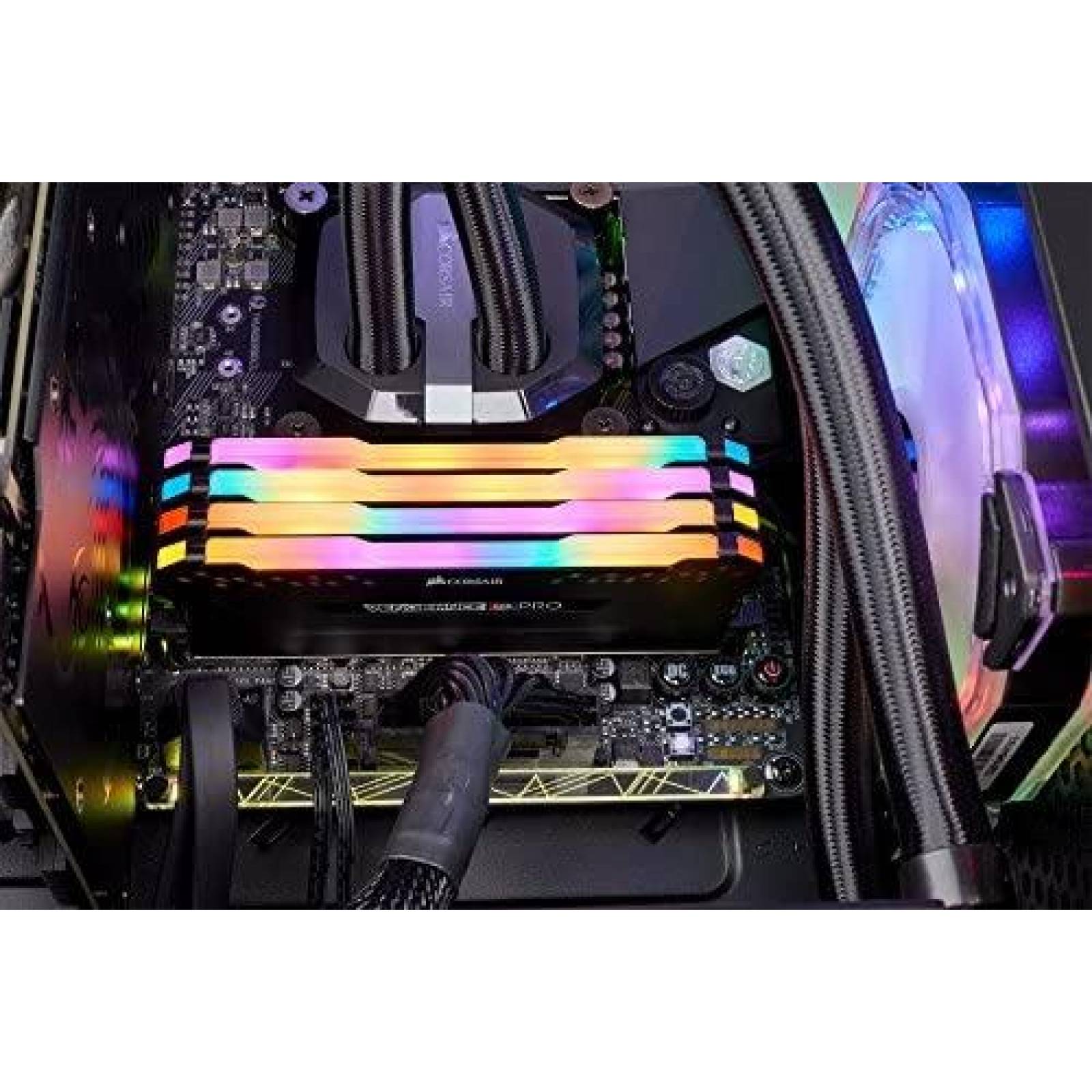 Memoria Corsair Vengeance RGB Pro 128GB DDR4 3200 C16 -Negro