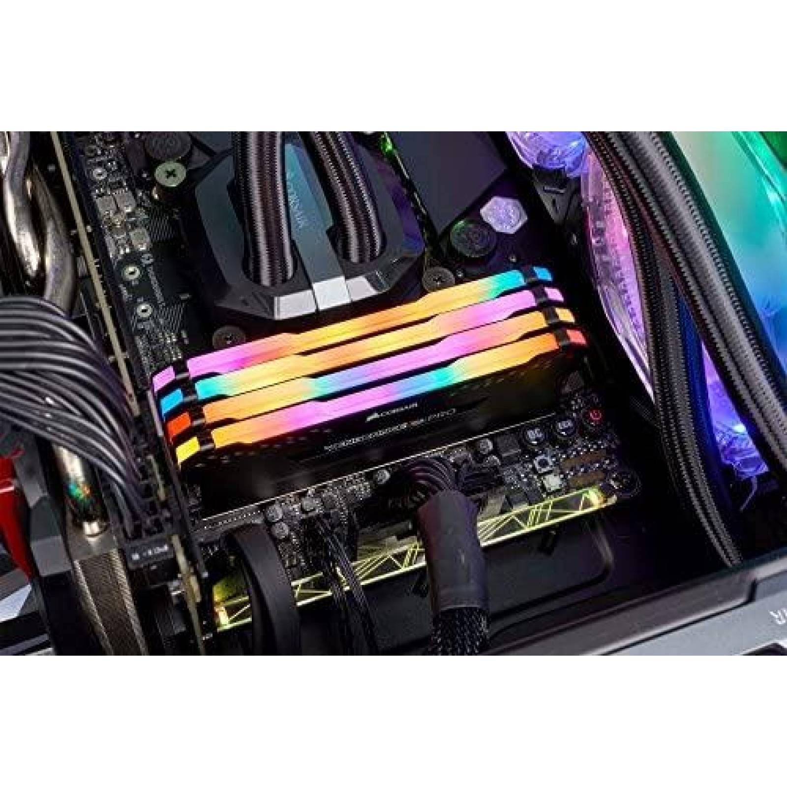 Memoria Corsair Vengeance RGB Pro 128GB DDR4 3200 C16 -Negro