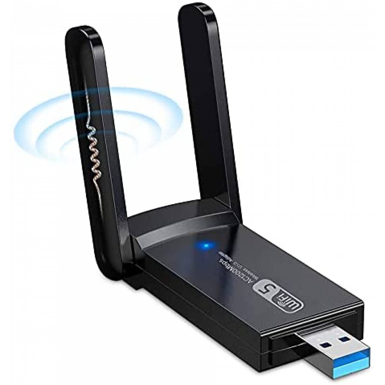 Adaptador WiFi NETVIP Inalambrico USB compatible -Negro