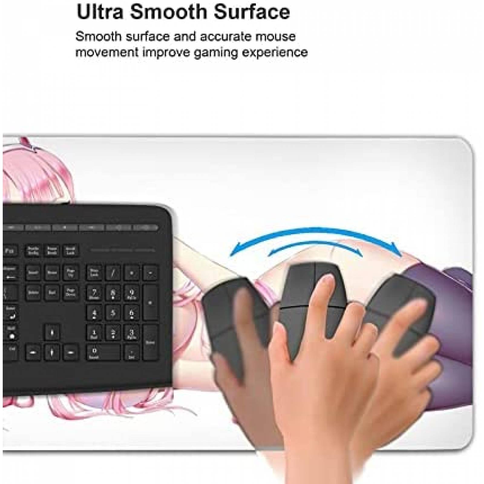 Alfombrilla Computadora SAGELLA Anime Hentai XXL -Rosa