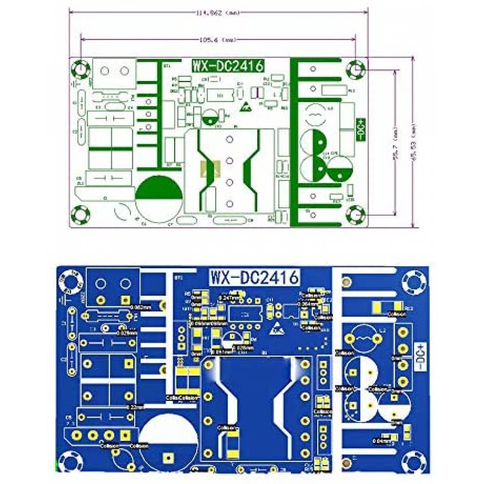 Alimentador NOYITO CA 100V - 245V a CC 24V 6A 144W -Azul