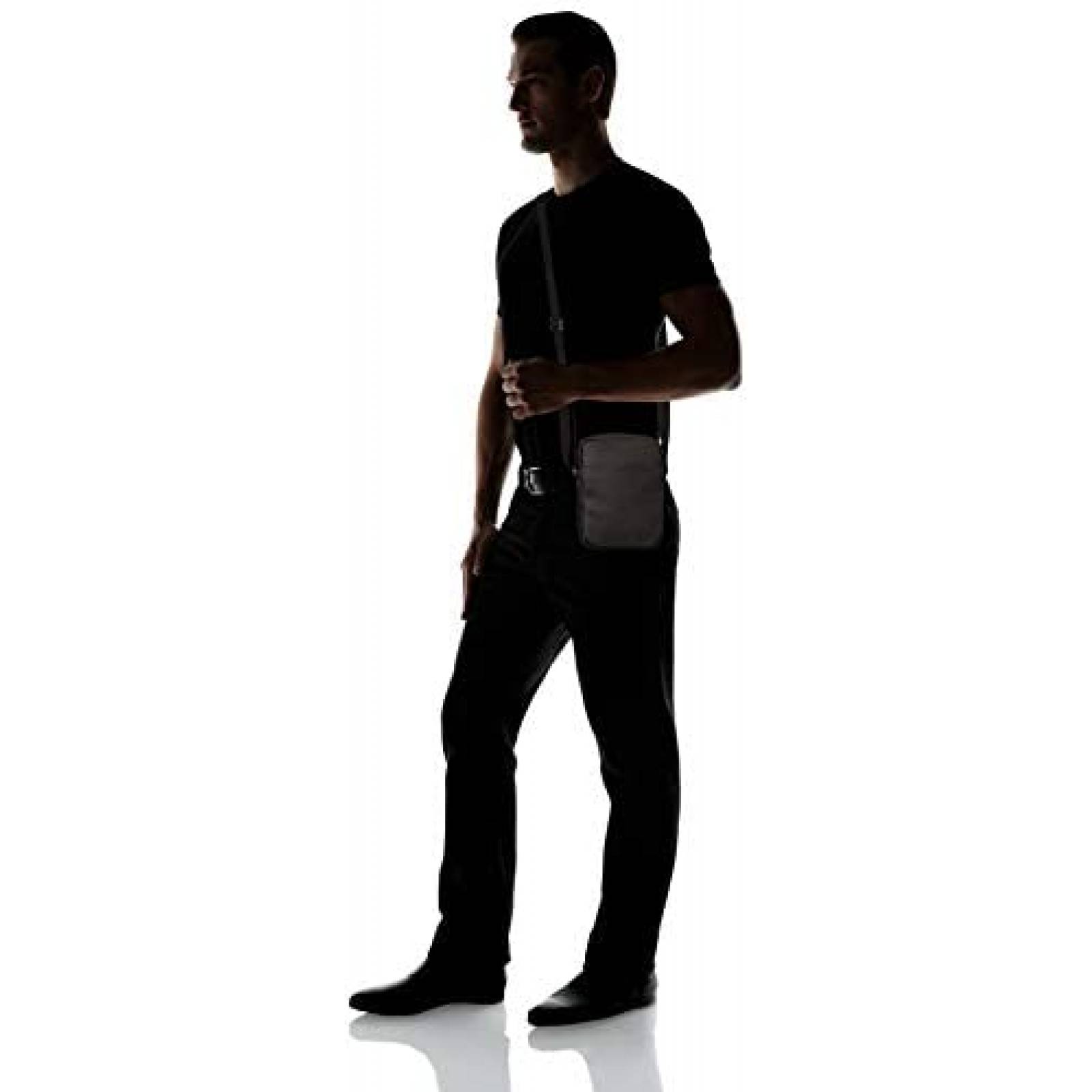 Bolso de Camara para Hombre Lacoste Classic Slim -Negro