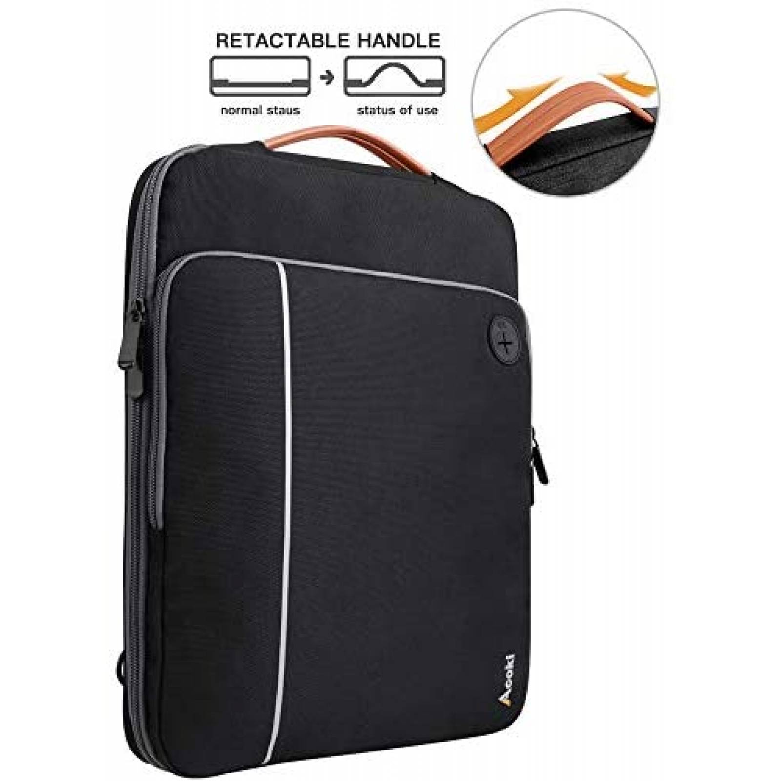 Bolso para portatil Acoki para portatil de 13 a 14.1" -Negro