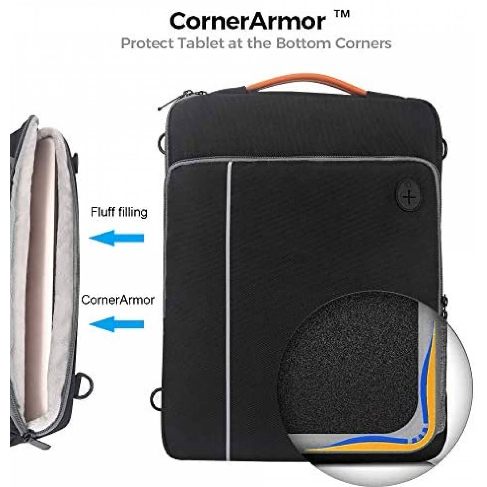 Bolso para portatil Acoki para portatil de 13 a 14.1" -Negro