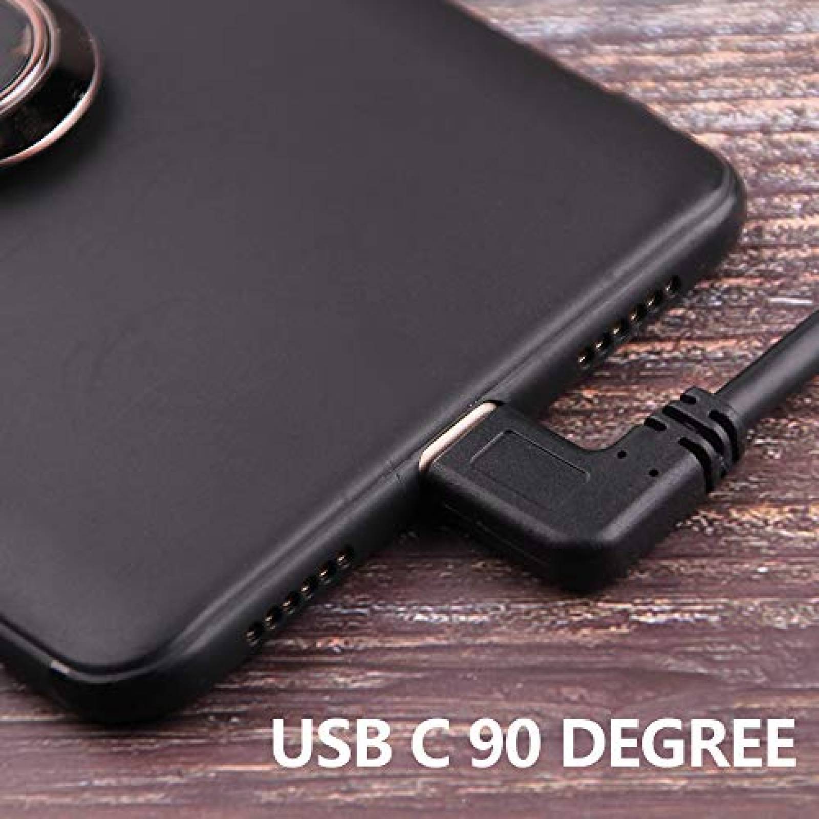 Cable de angulo recto USB 3.0 Oxsubor paquete de 2 -Negro