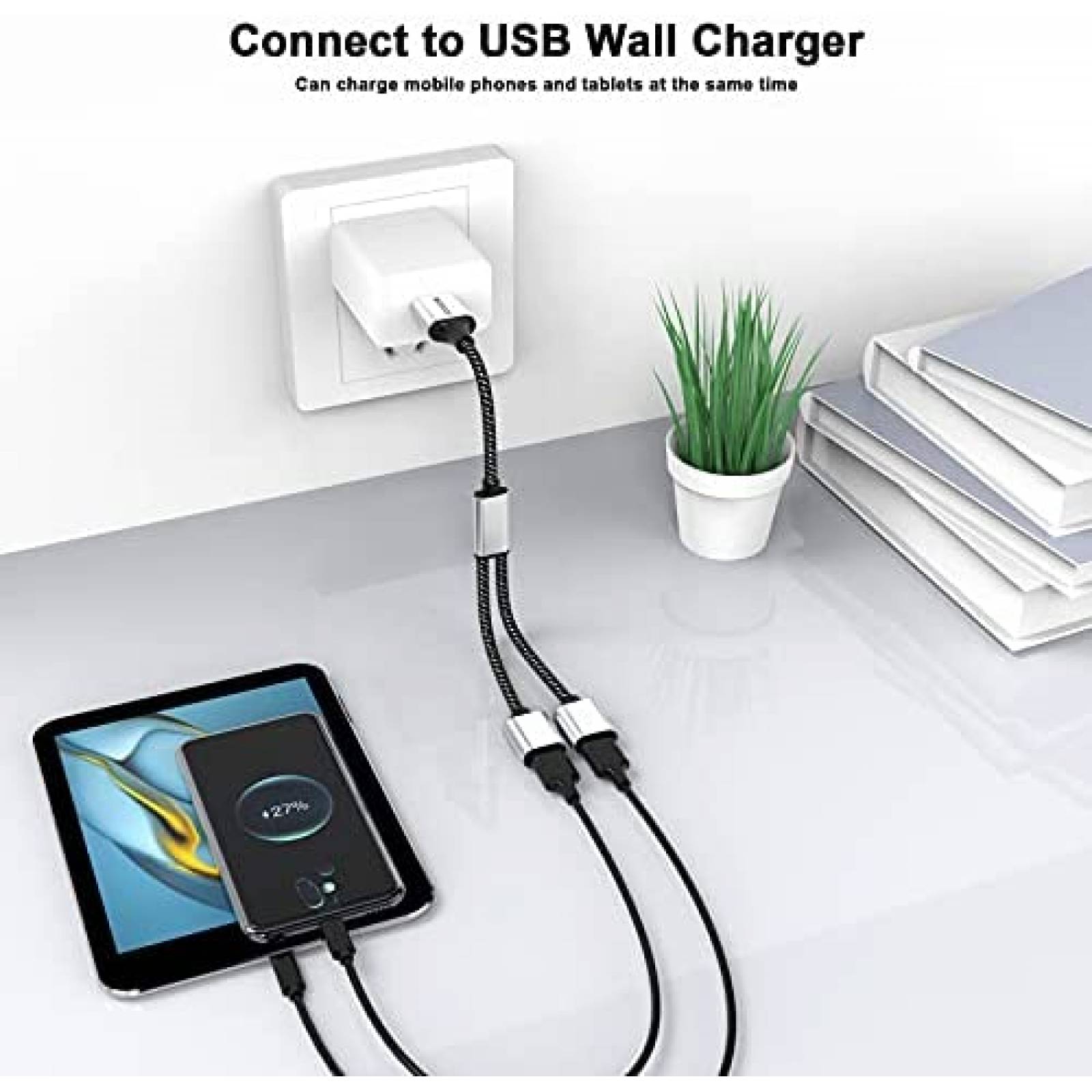 Cable MOGOOD Divisor USB 2.0 480 Mbps 1,5 Amperios -Silver