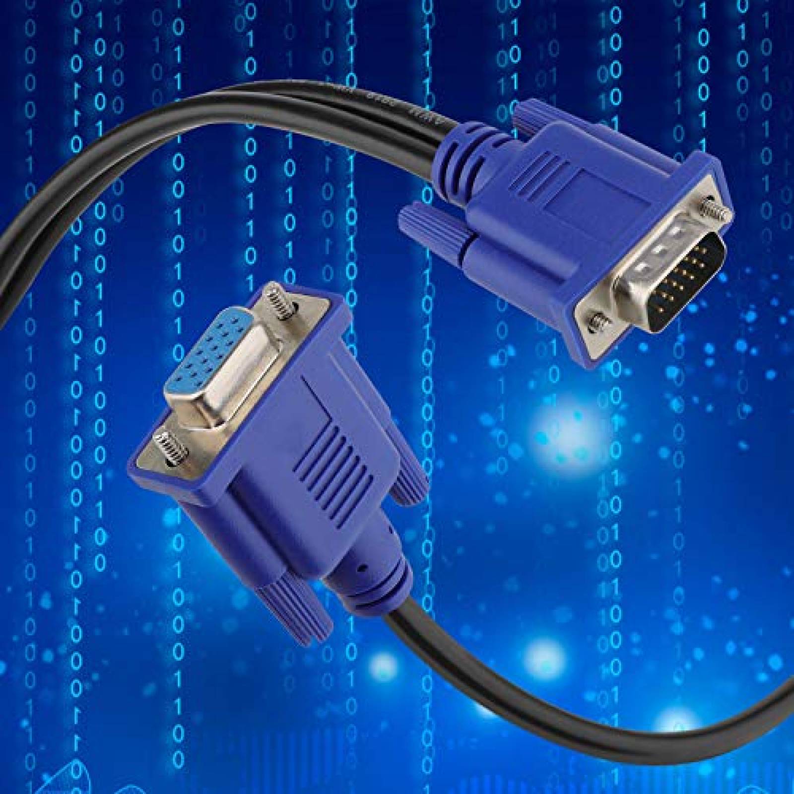 Cable Pasow VGA Dual en Y 2 en 1 para Monitor -Negro