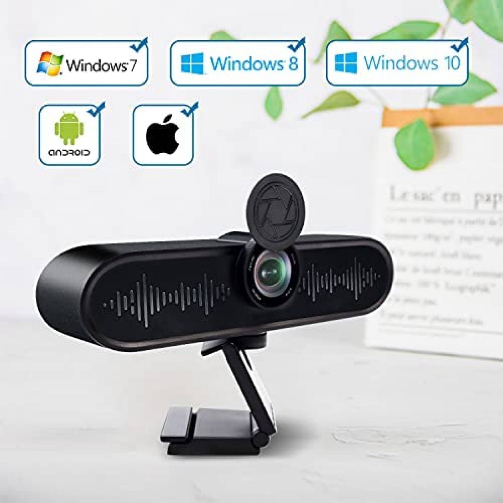 Camara Web TOALLIN 4K Angulo Vision 90 FHD CMOS 1/2,5''