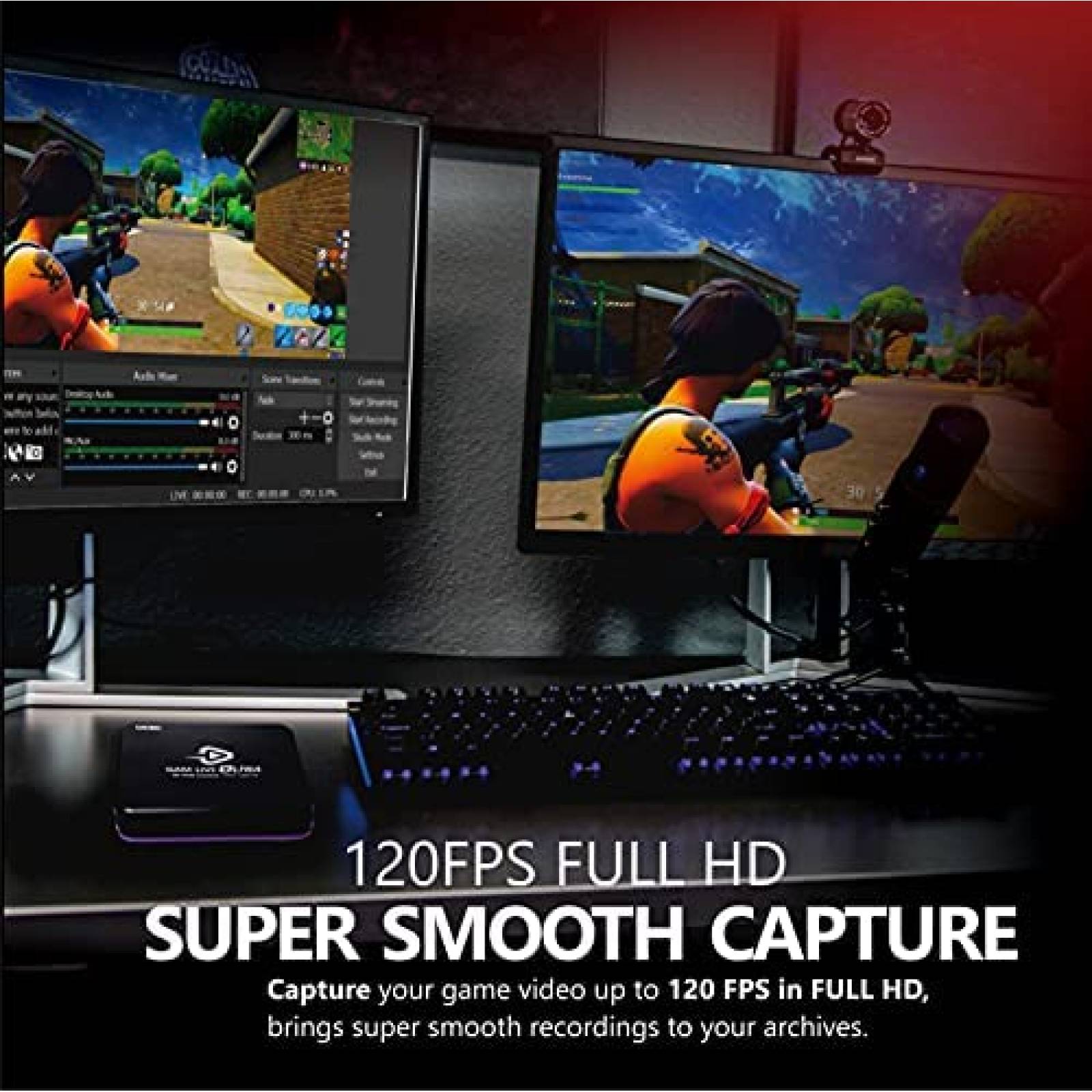 Capturadora de Video UCEC GAM USB Ultra 4K60 240FPS -Negro