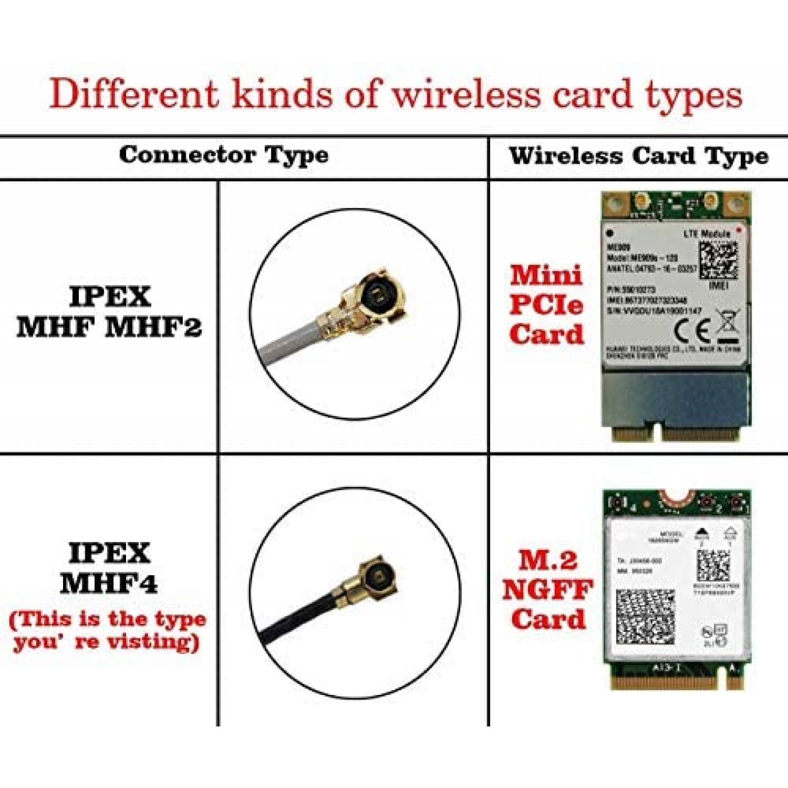 Conector Ipex Tenmory U.FL-SMA WiFi Antena 10" 4 unidades