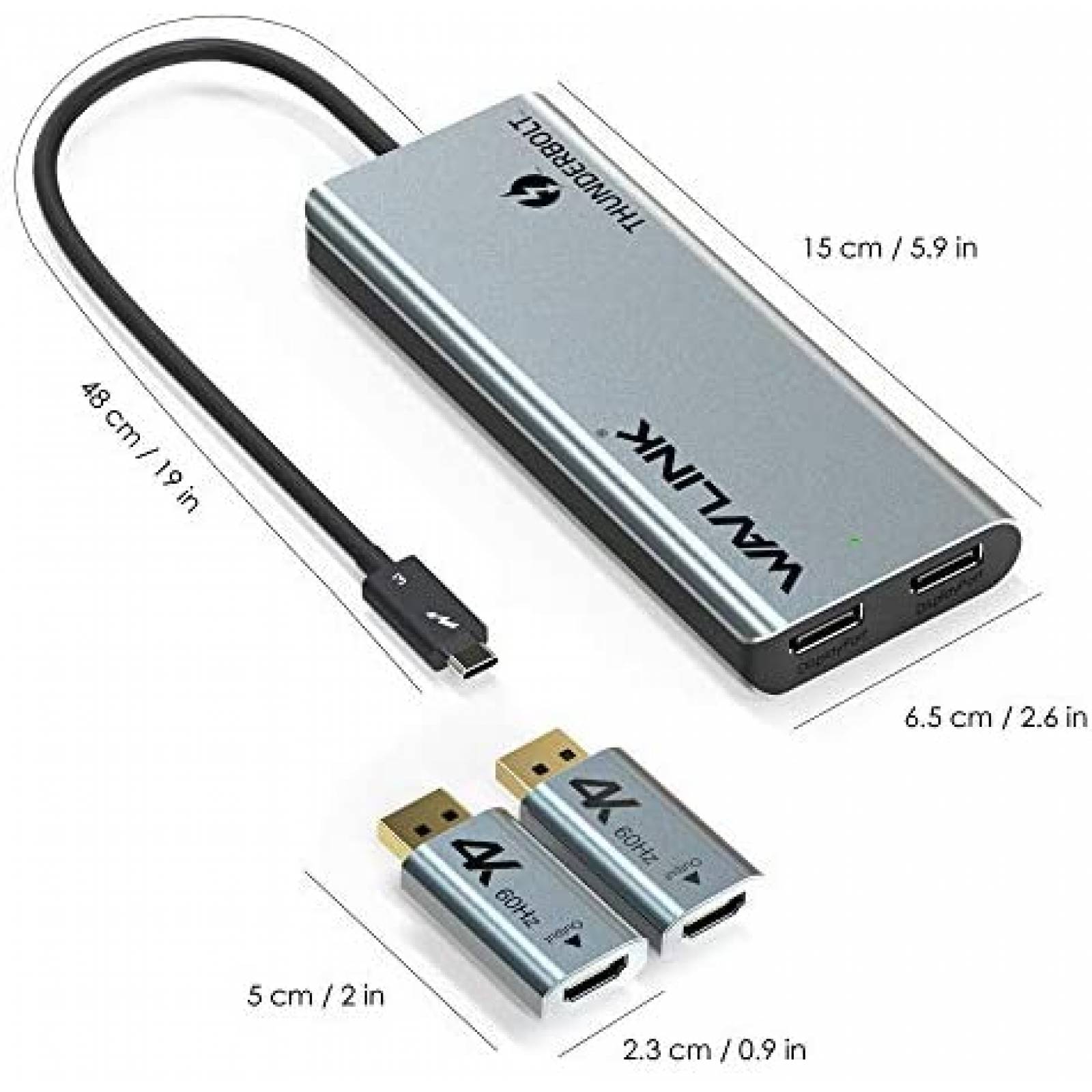 Estacion de acoplamiento WAVLINK Thunderbolt 3 Dual 4K