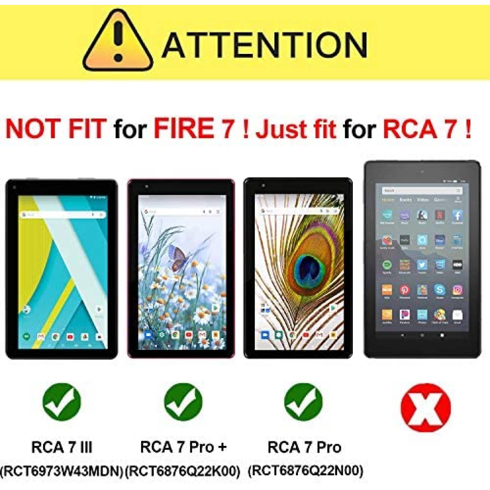 Funda AVAWO Compatible con RCA Voyager 7inch Tablet 1/2/3 7"