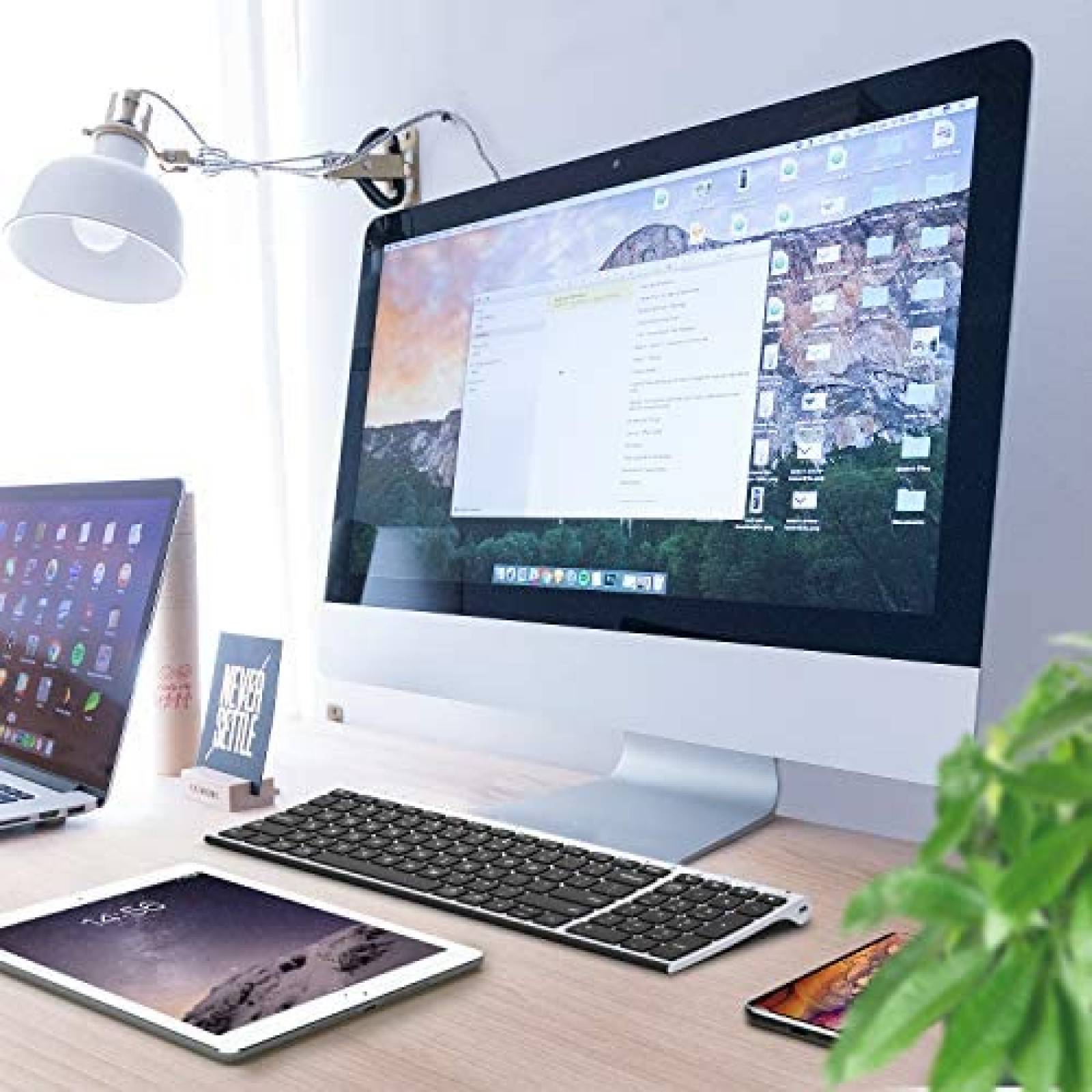 Teclado iClever BK10 Inalambrico Recargable Ergonomico