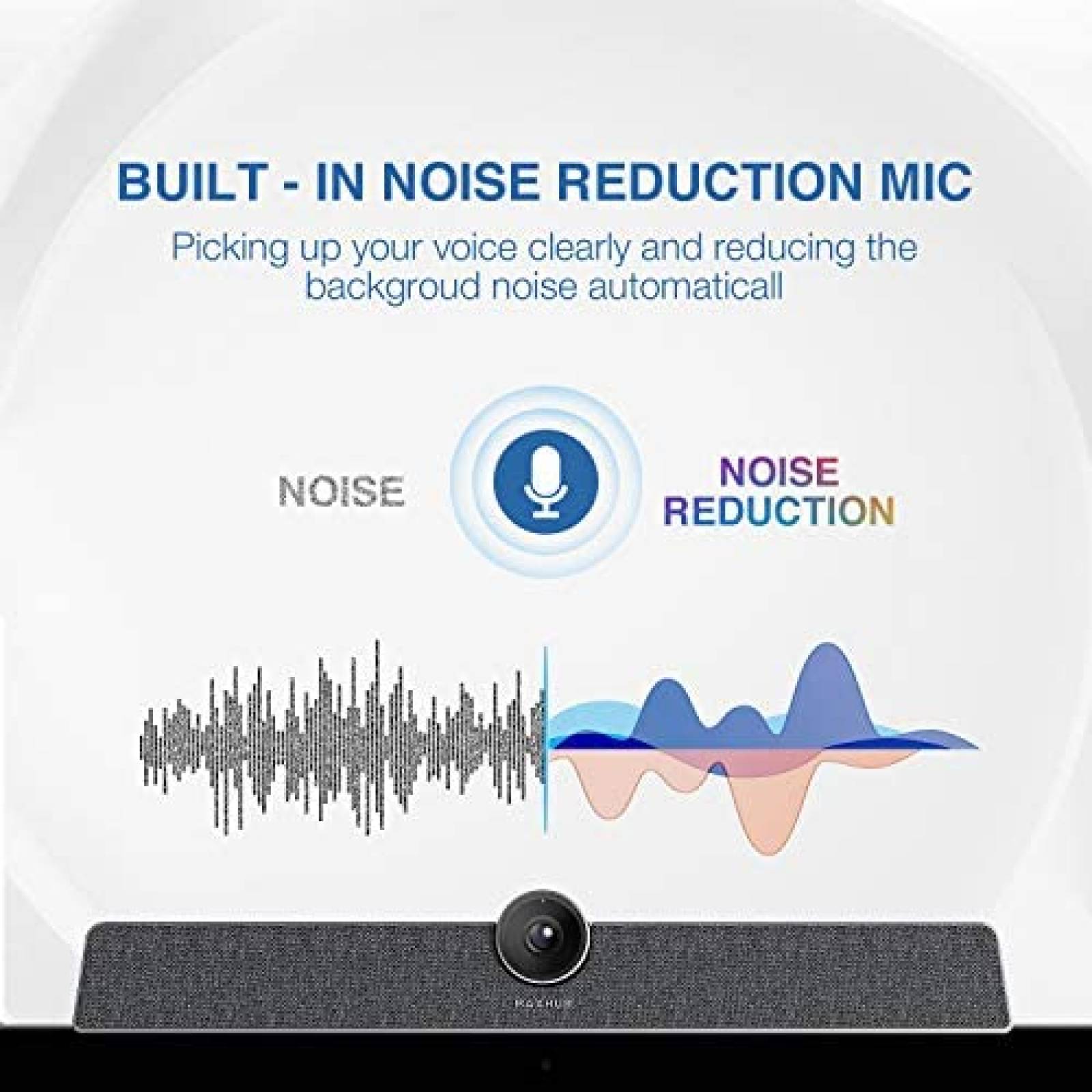 Camara MAXHUB S10 4K 12MP Campo de Vision 120 -Gris