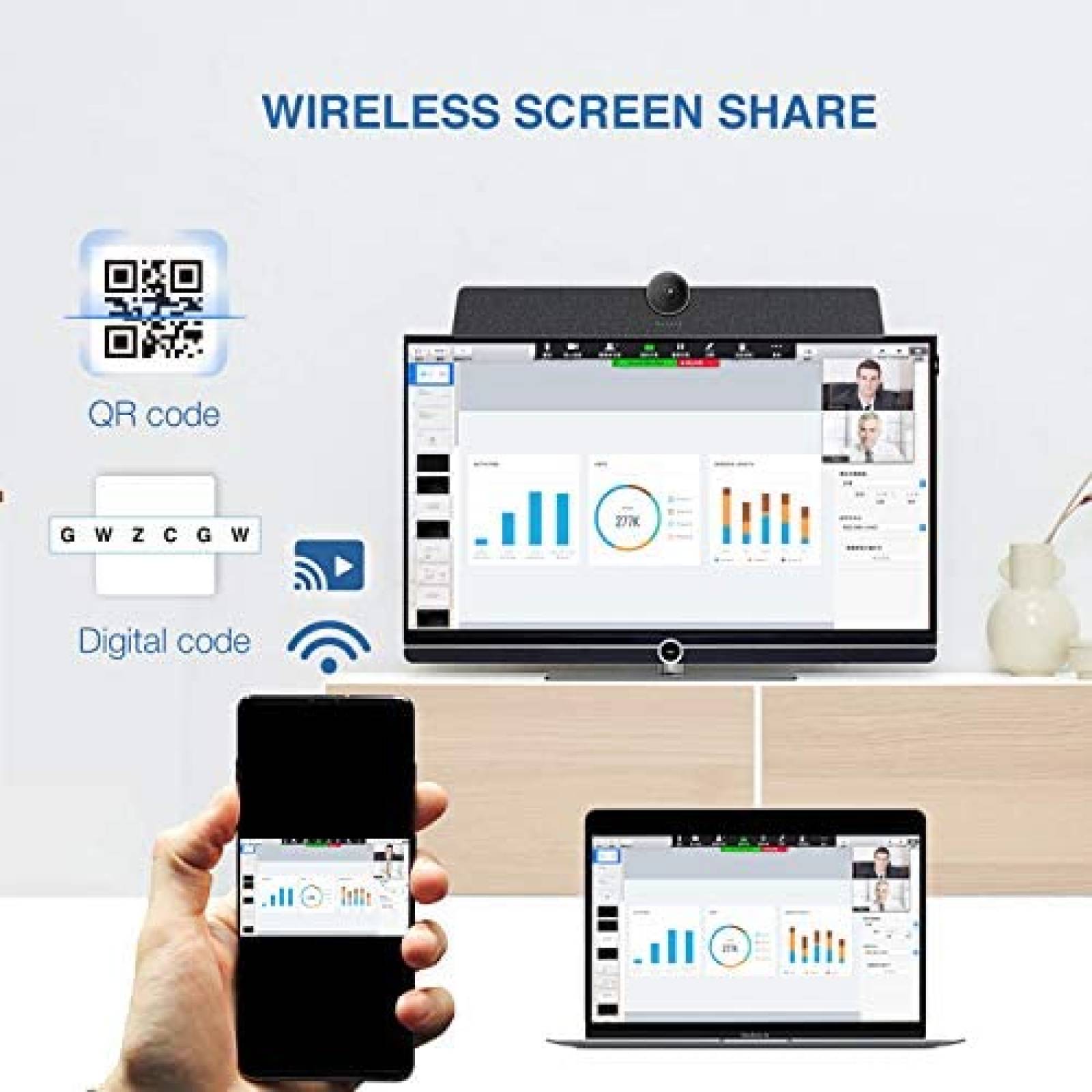 Camara MAXHUB S10 4K 12MP Campo de Vision 120 -Gris