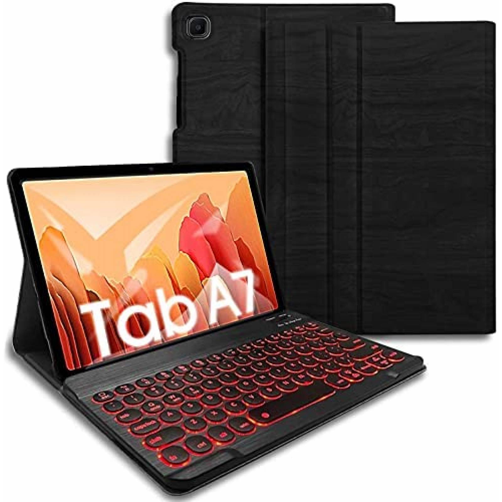 Funda LDSOYIA Con Teclado Para Galaxy Tab A7 10.4'' -Negro