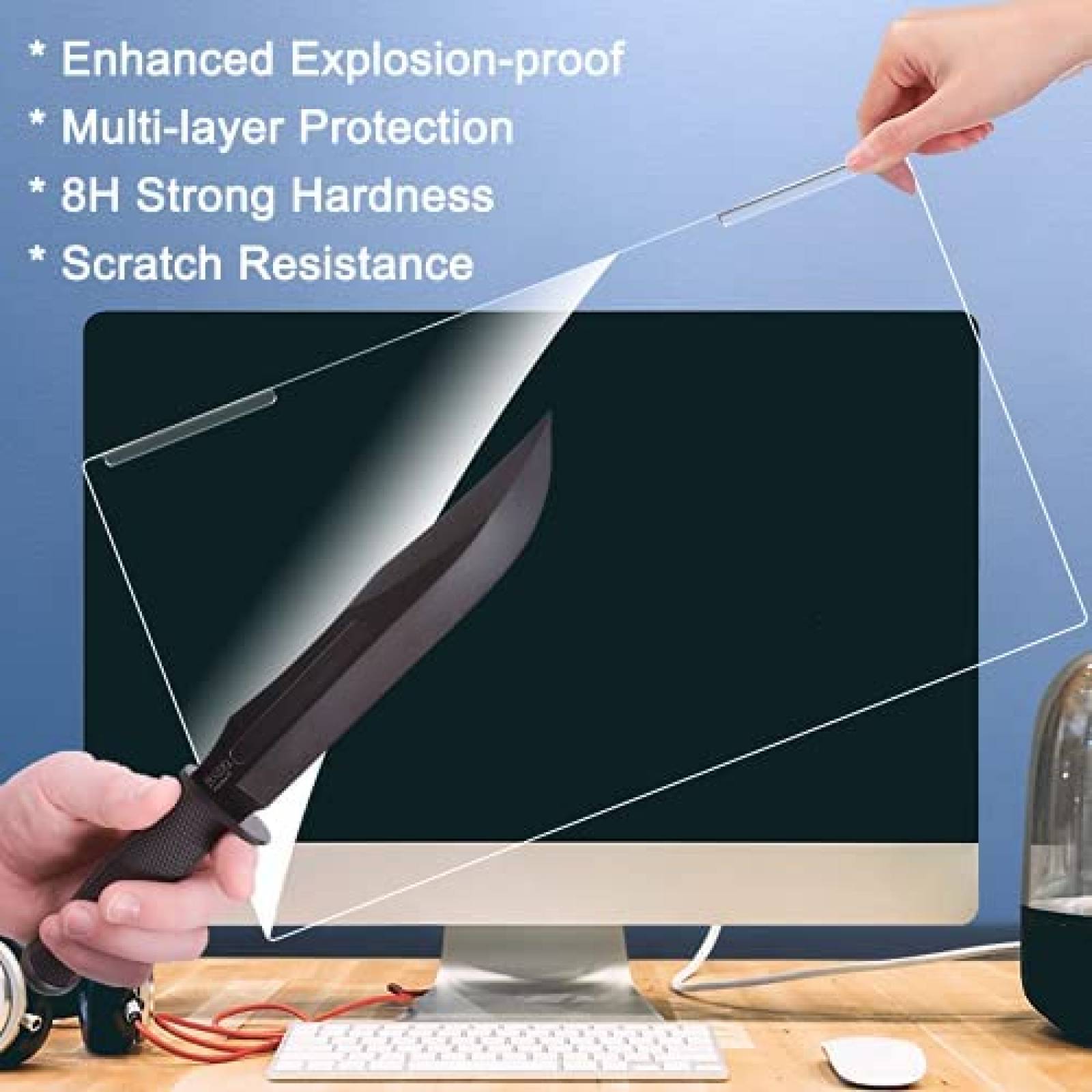 Protector de Luz Azul ZYY para Monitor de 24'' -Azul