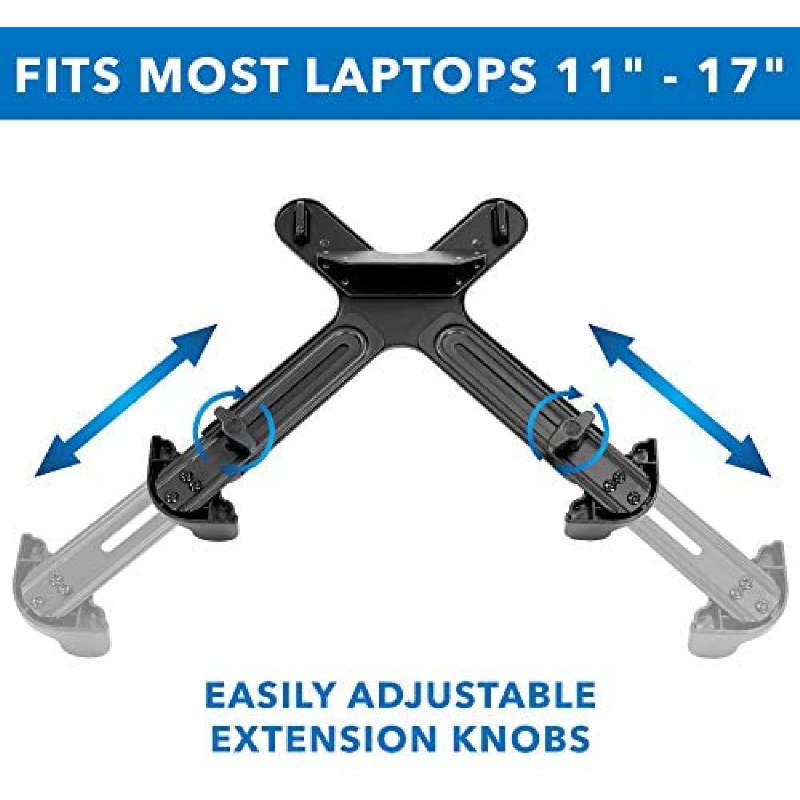 Soporte Laptop Mount-it! VESA Laptop Tray 11-17" -Negro