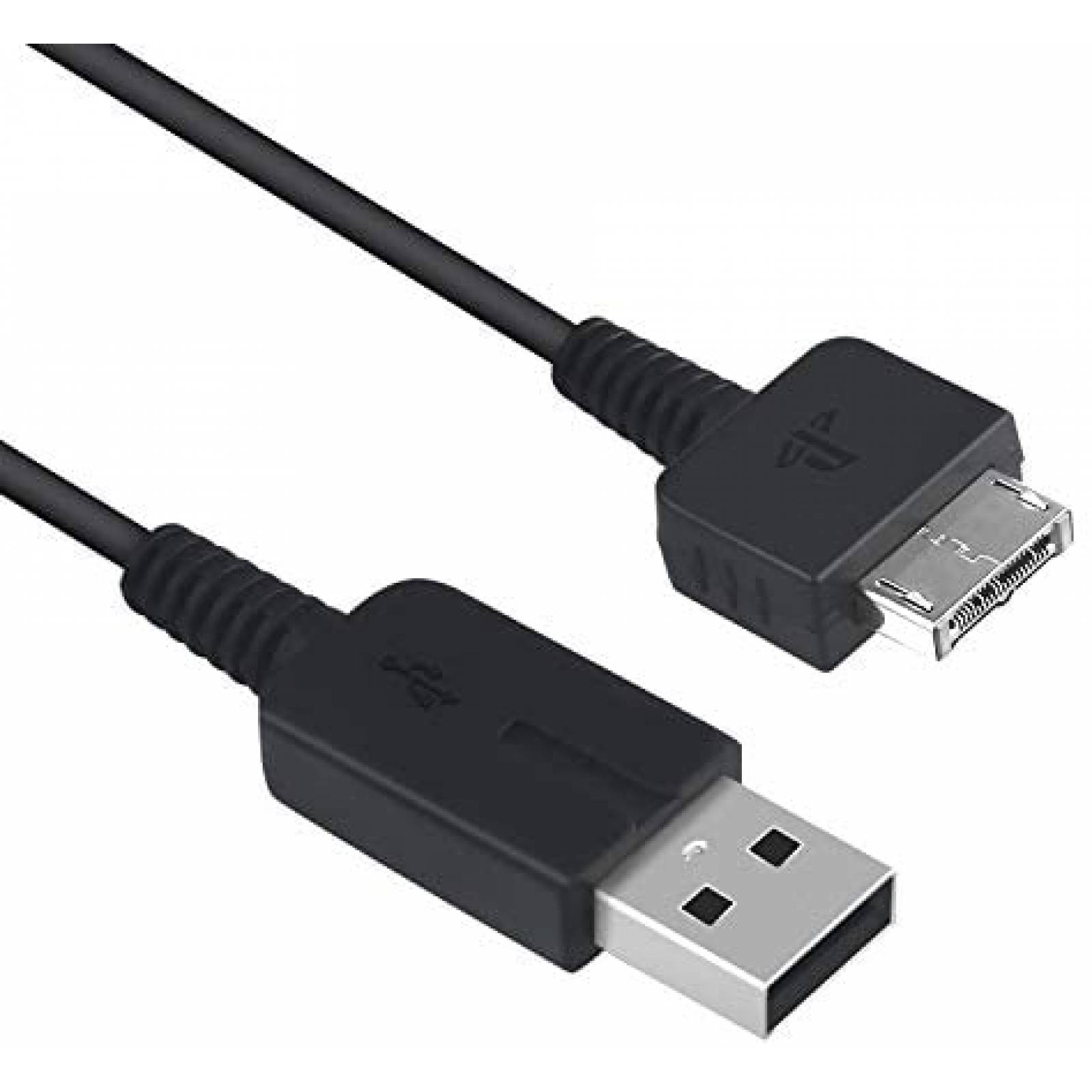 Cable USB Funturbo de 3.3 Pies pasa PSVita 1000 USB -Negro