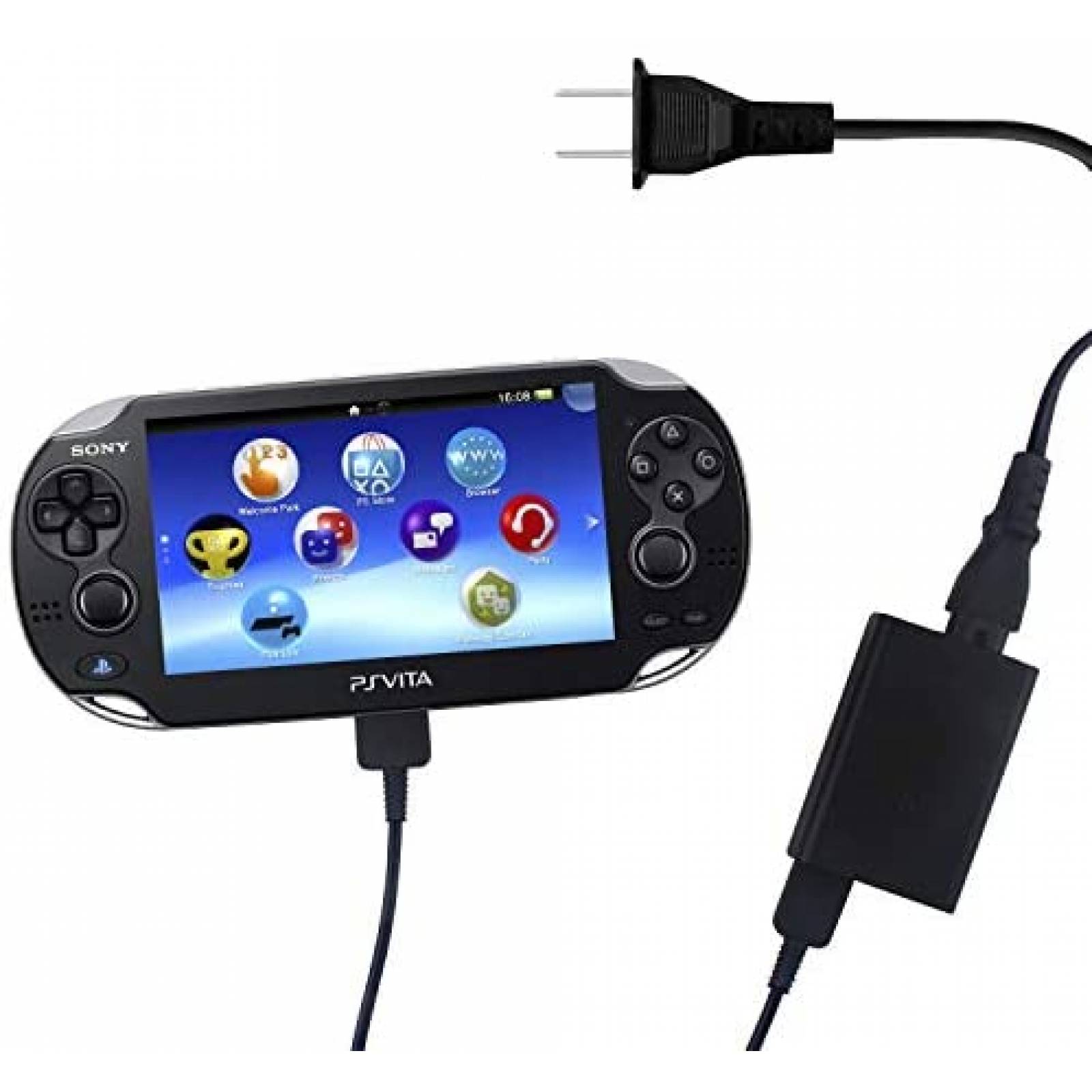 Cable USB Funturbo de 3.3 Pies pasa PSVita 1000 USB -Negro