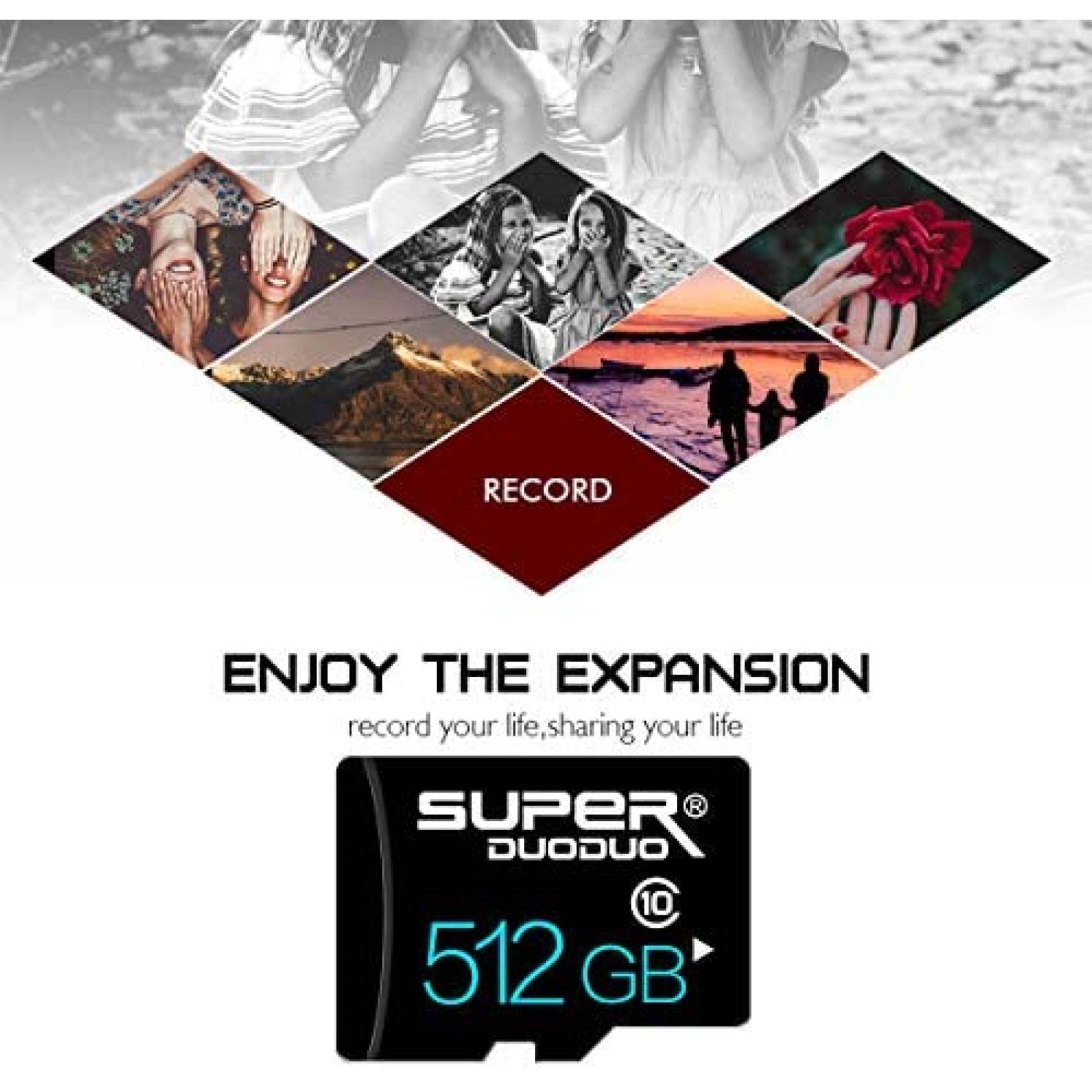 Memoria SUPERDUODUO Clase 10 512GB Micro SD -Negro