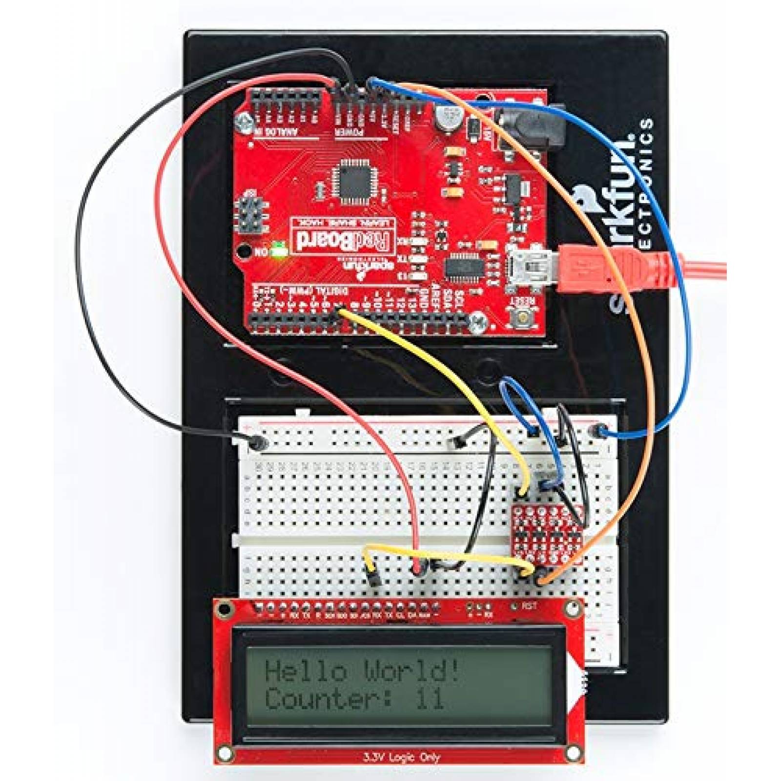 SerLCD SparkFun Compatible arduino RGB retroiluminacion