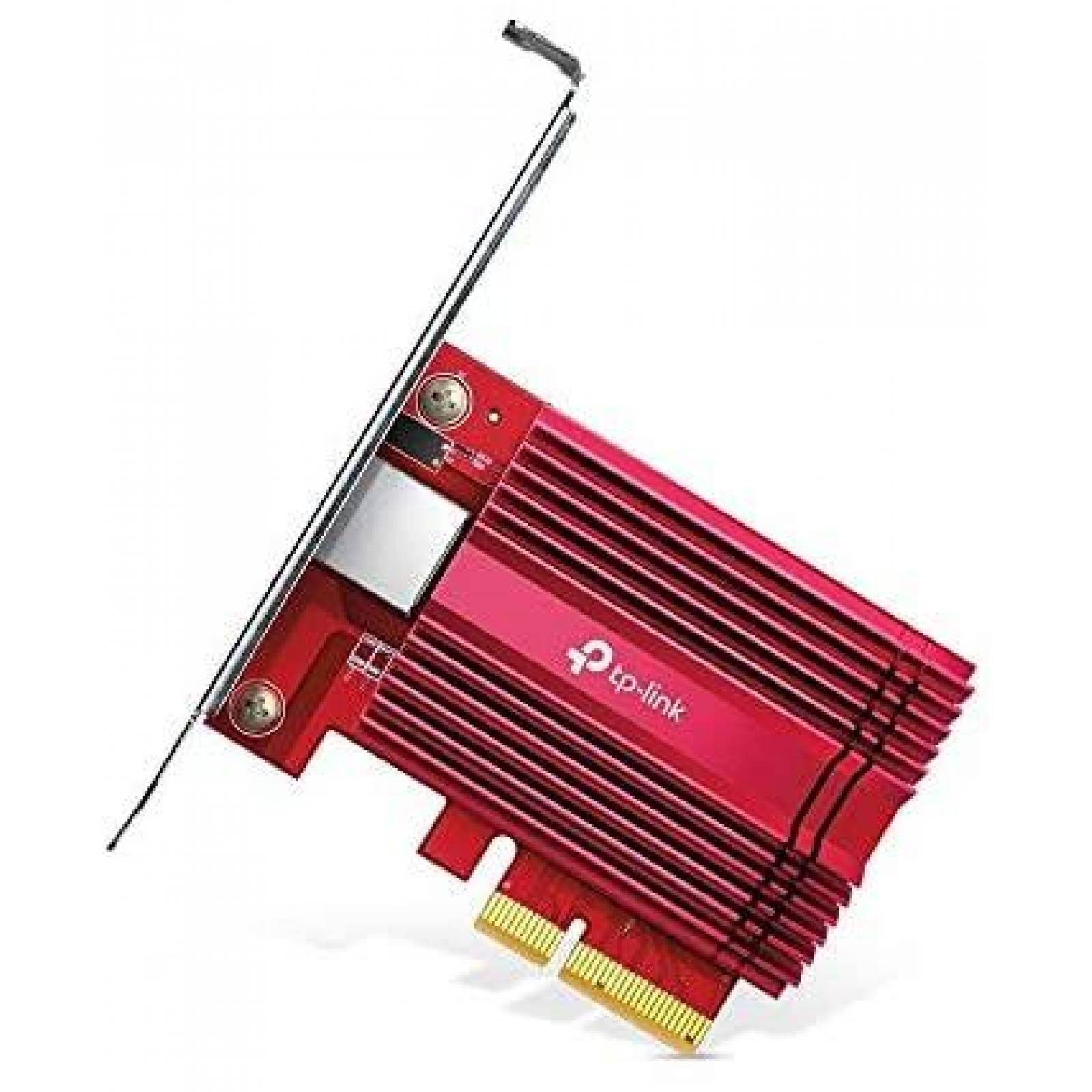 Tarjeta de Red TP-Link 10 Gigabit Ethernet 10GB -Rojo