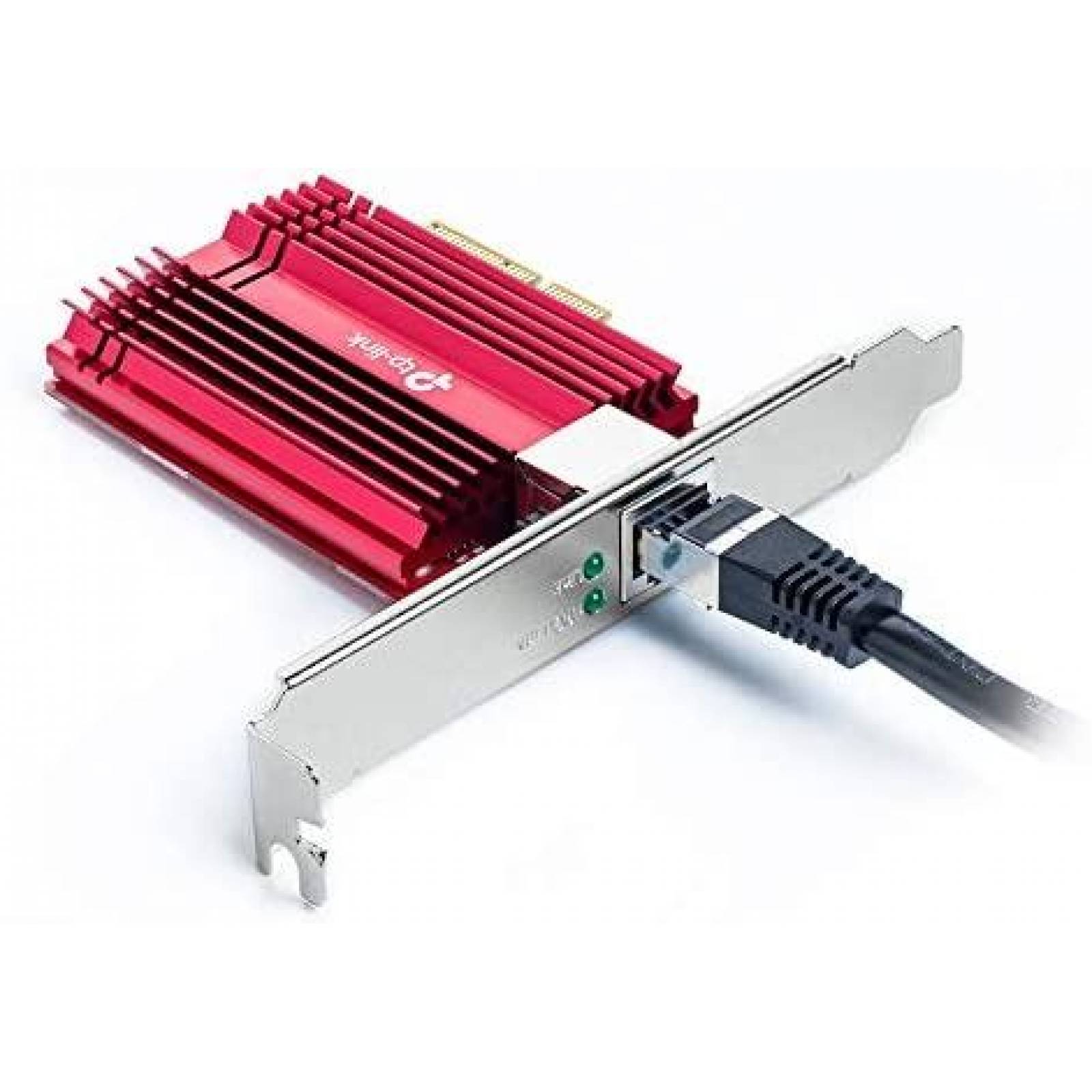 Tarjeta de Red TP-Link 10 Gigabit Ethernet 10GB -Rojo
