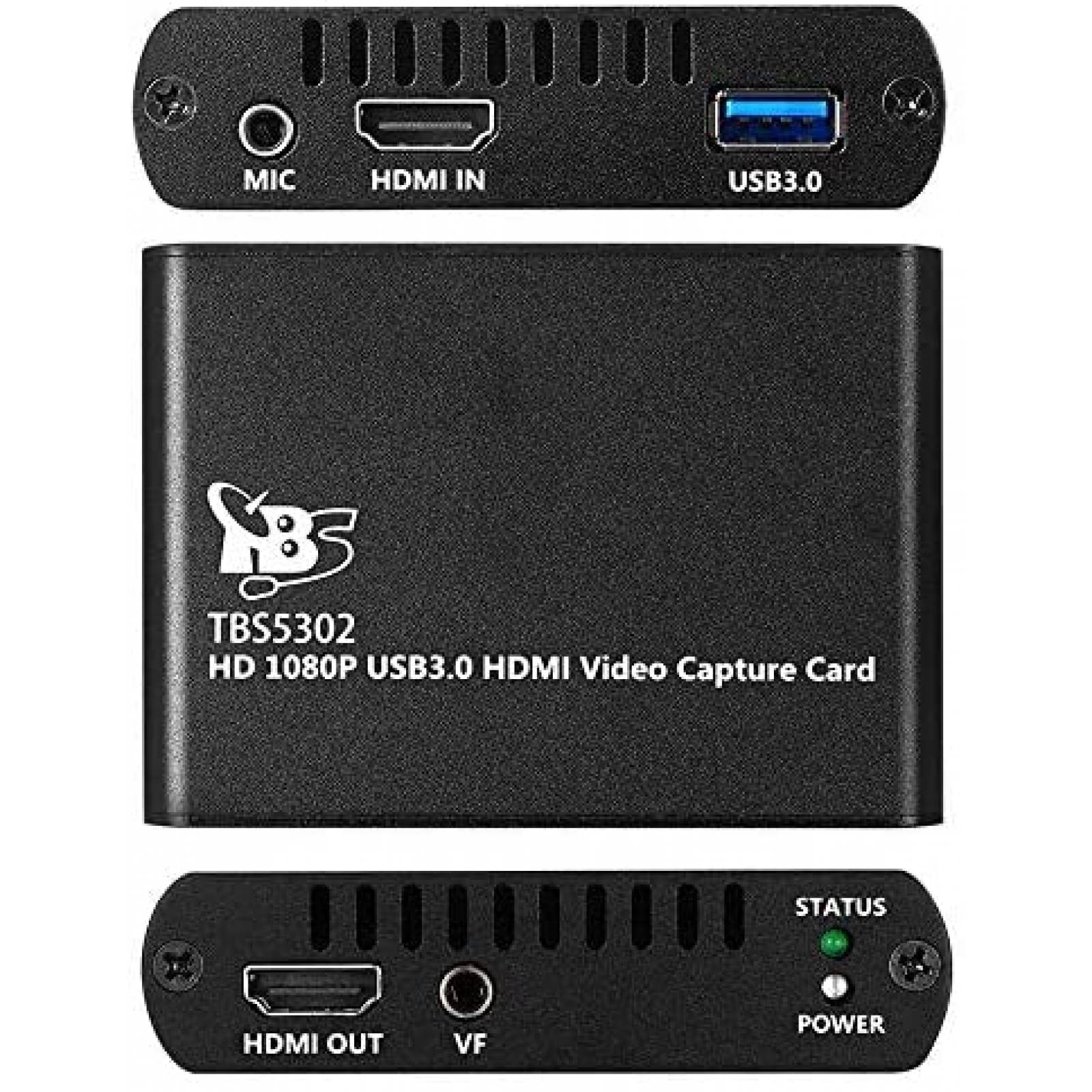 Adaptador TV TBS TBS5302 1080p USB 3.0 HDMI win -Negro