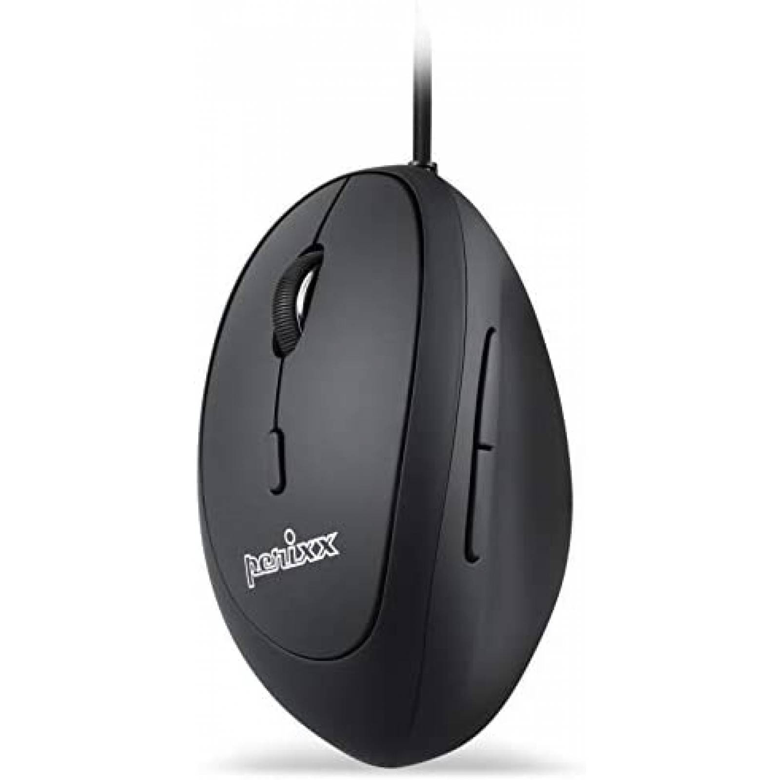 Mouse Perixx PERIMICE-519L Ergonomico Para zurdos -negro