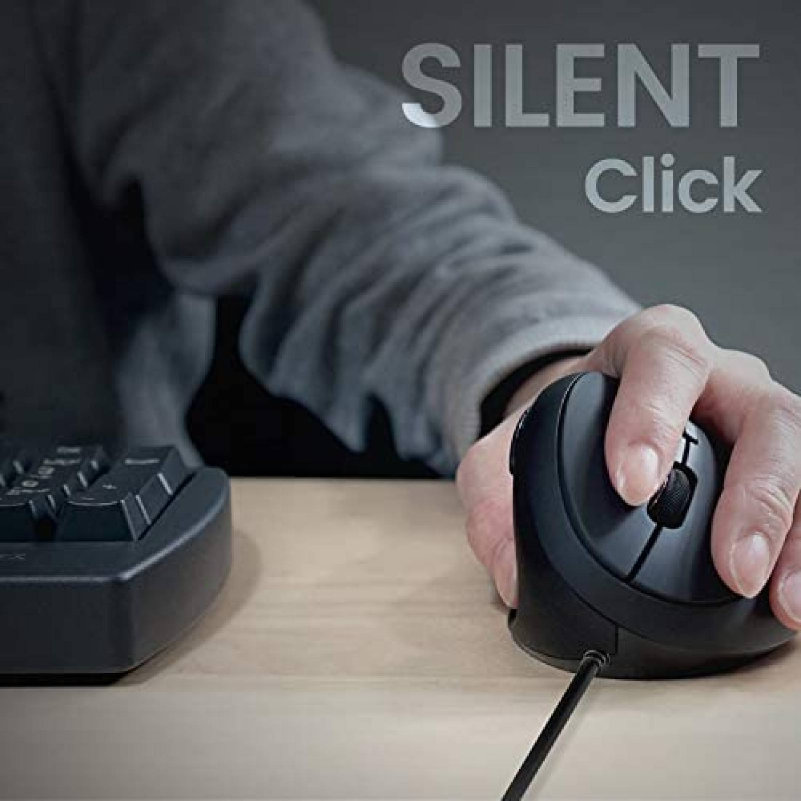 Mouse Perixx PERIMICE-519L Ergonomico Para zurdos -negro