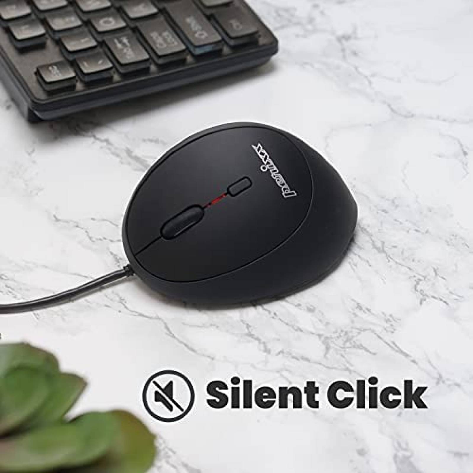 Mouse Perixx PERIMICE-519L Ergonomico Para zurdos -negro
