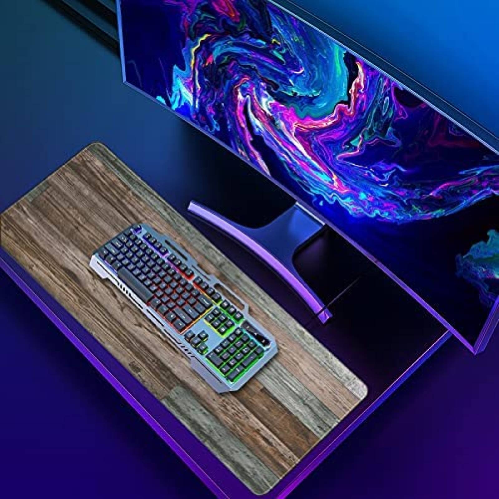 Mouse Pad Extendido Galdas de 31.5''x11.8''x0.08'' -Madera