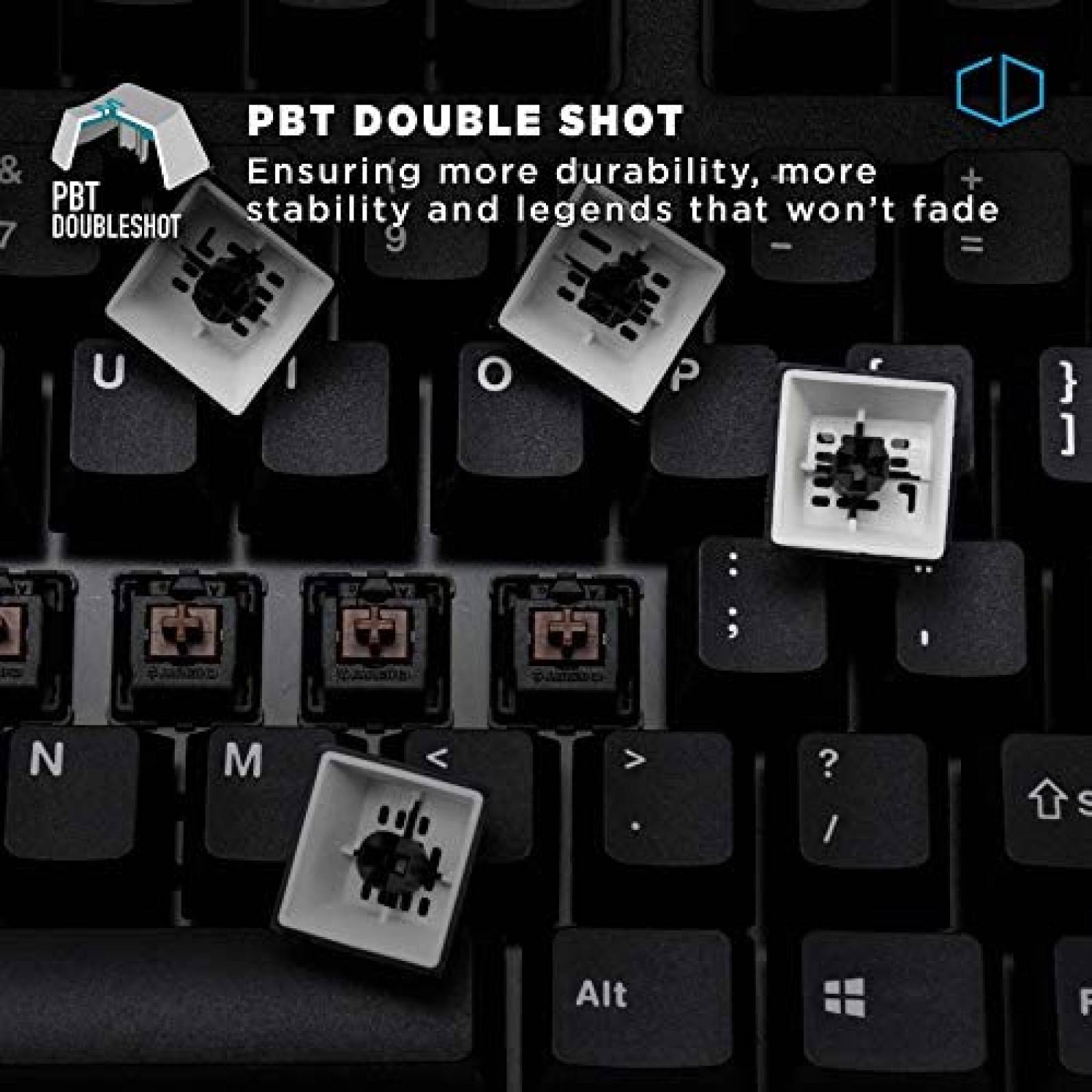 Teclado iKBC CD87 V2 Ergonomico de 87 Teclas USB -Negro