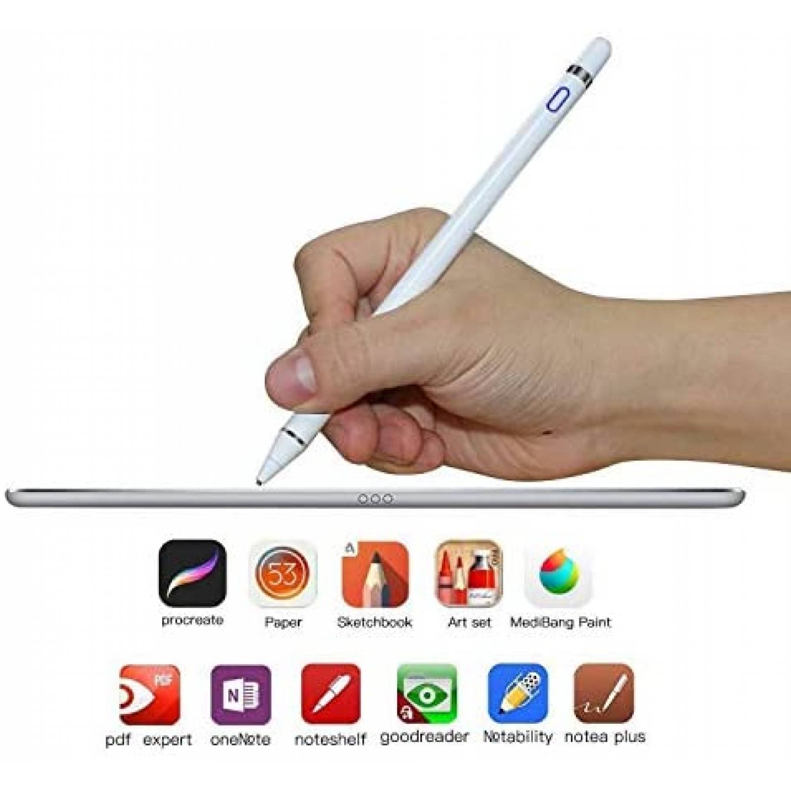 Lapiz digital MODW Compatible 1.5mm Metal Sensividad -Blanco