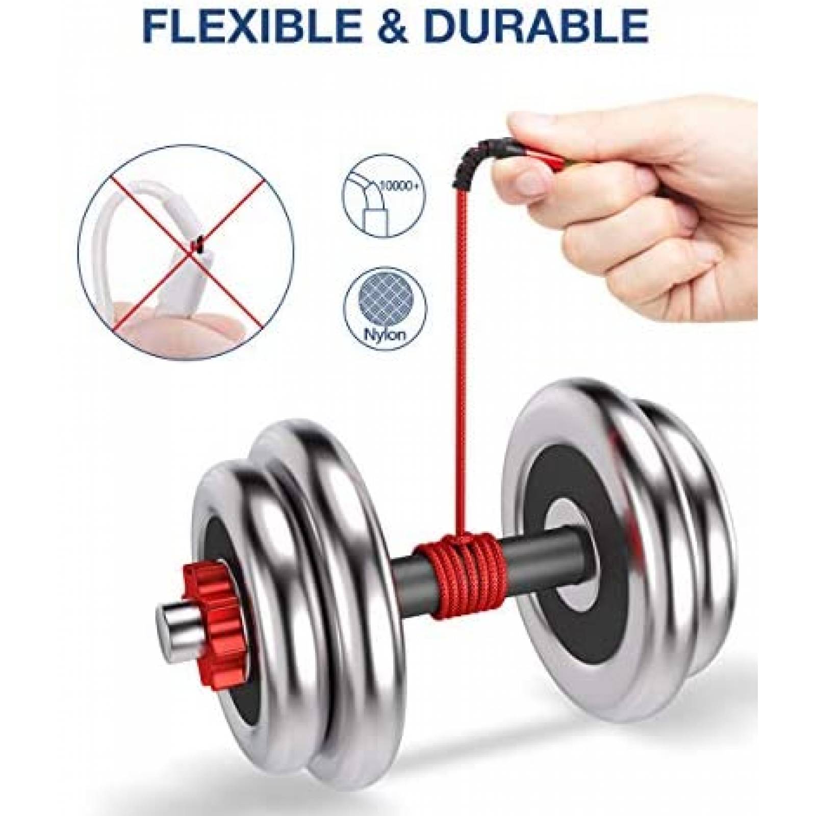 Cable USB JSAUX USB 3.0 Macho a Macho 6.6 Pies 2 Pzs -Rojo