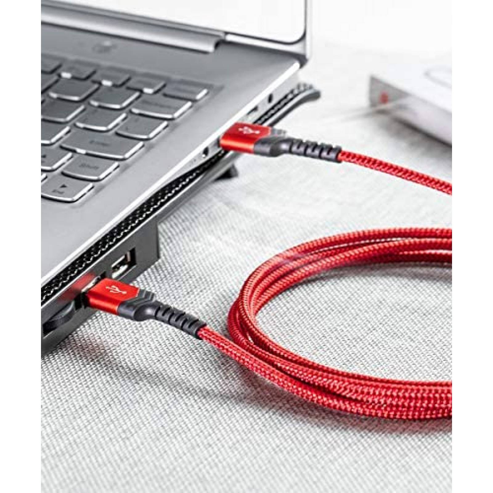 Cable USB JSAUX USB 3.0 Macho a Macho 6.6 Pies 2 Pzs -Rojo