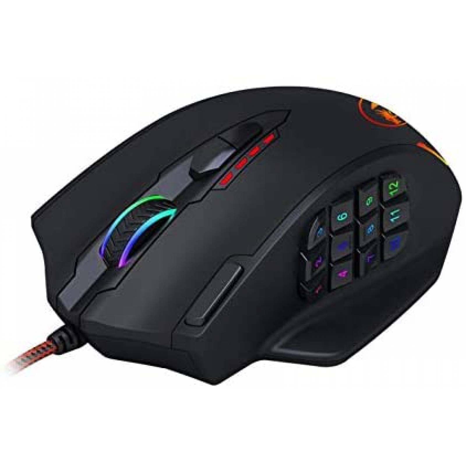 Mouse Gamer Redragon M908 18 botones programables 12400 DPI