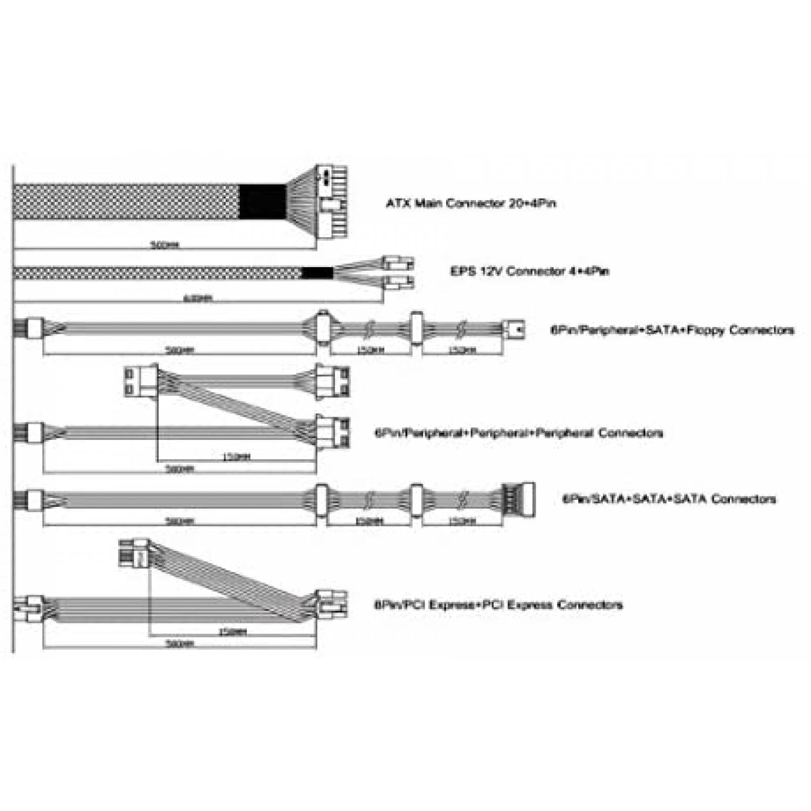 Fuente Alimentacion Apevia ATX-ES600 600W Con Ventilador