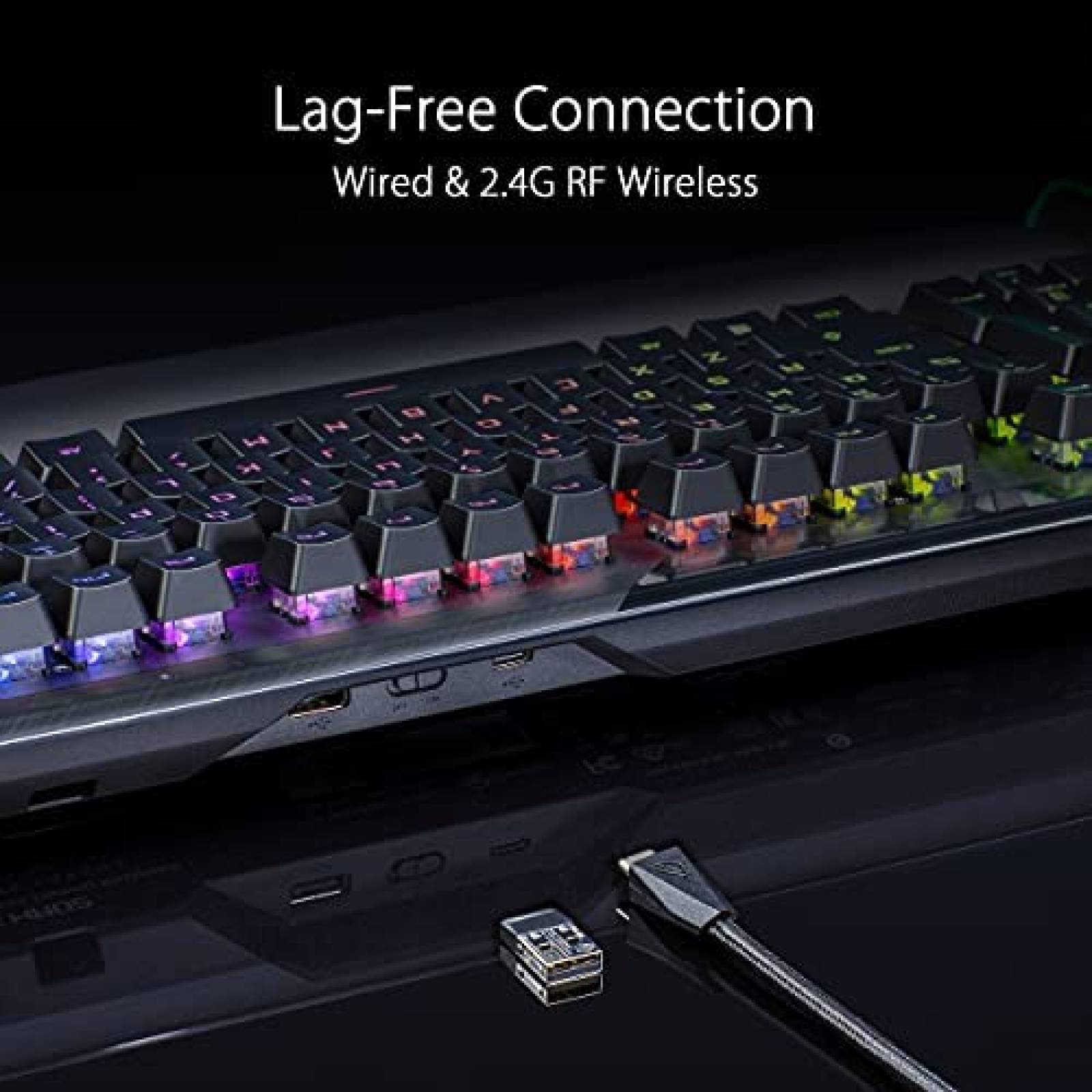 Teclado Gamer ASUS ROG Claymore II mecanico RGB Inalambrico