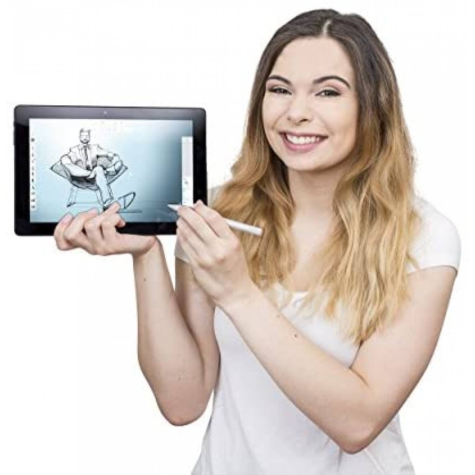 Tableta de dibujo y lapiz optico Simbans PicassoTab de 10"