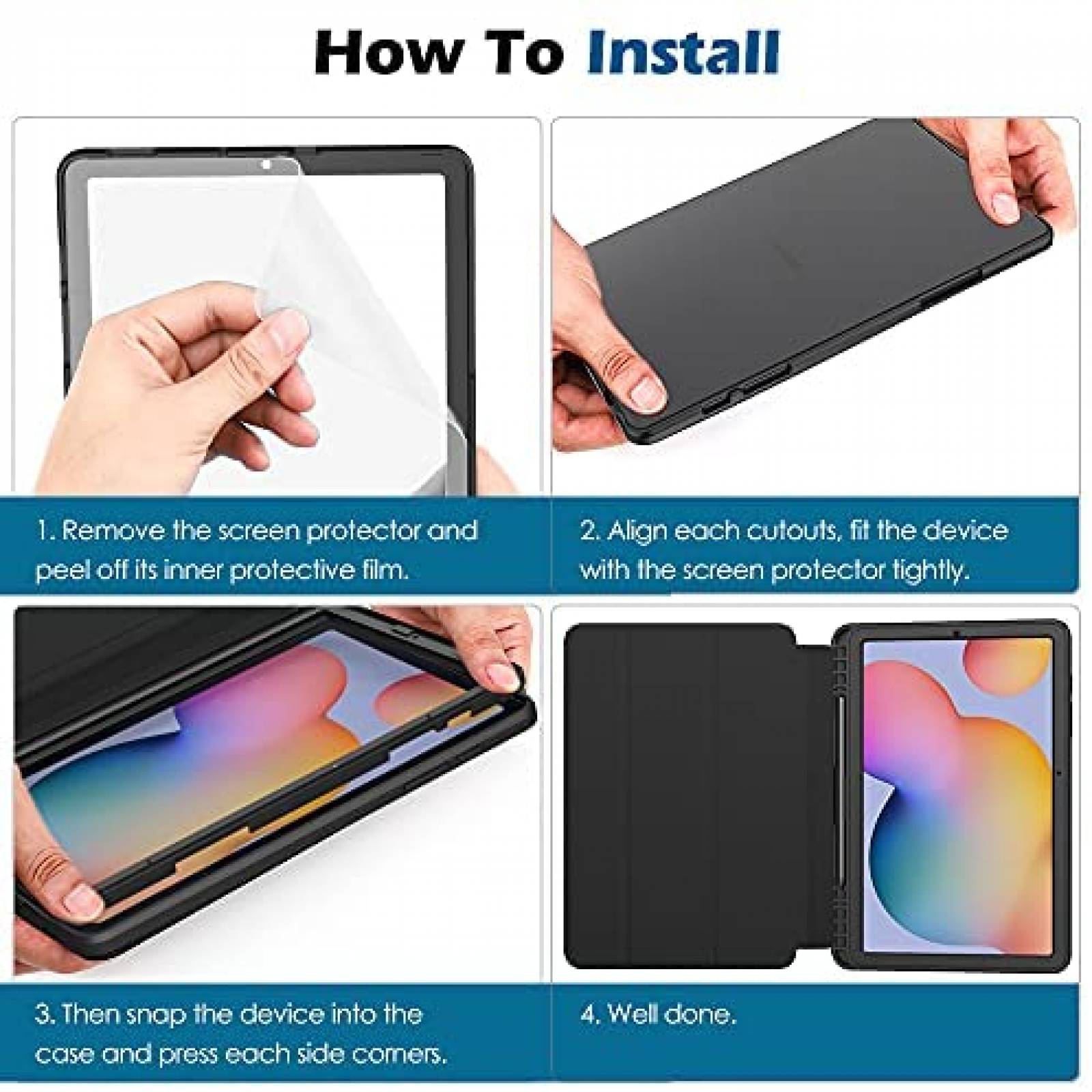 Funda para Tablet MoKo Samsung Galaxy Tab S6 Lite 10.4''